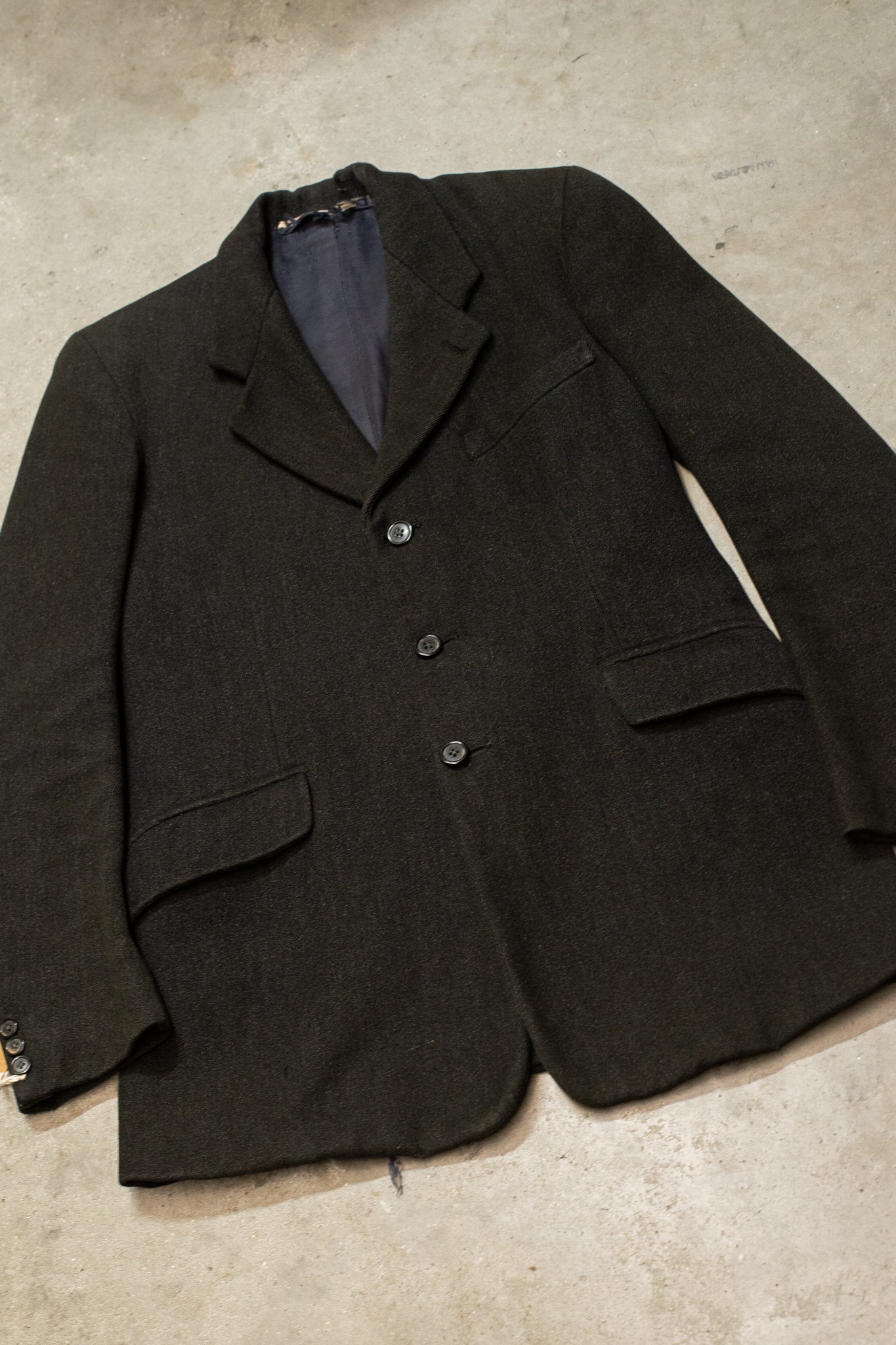 British 1930s Whipcord Hacking Jacket Raglan Lapels