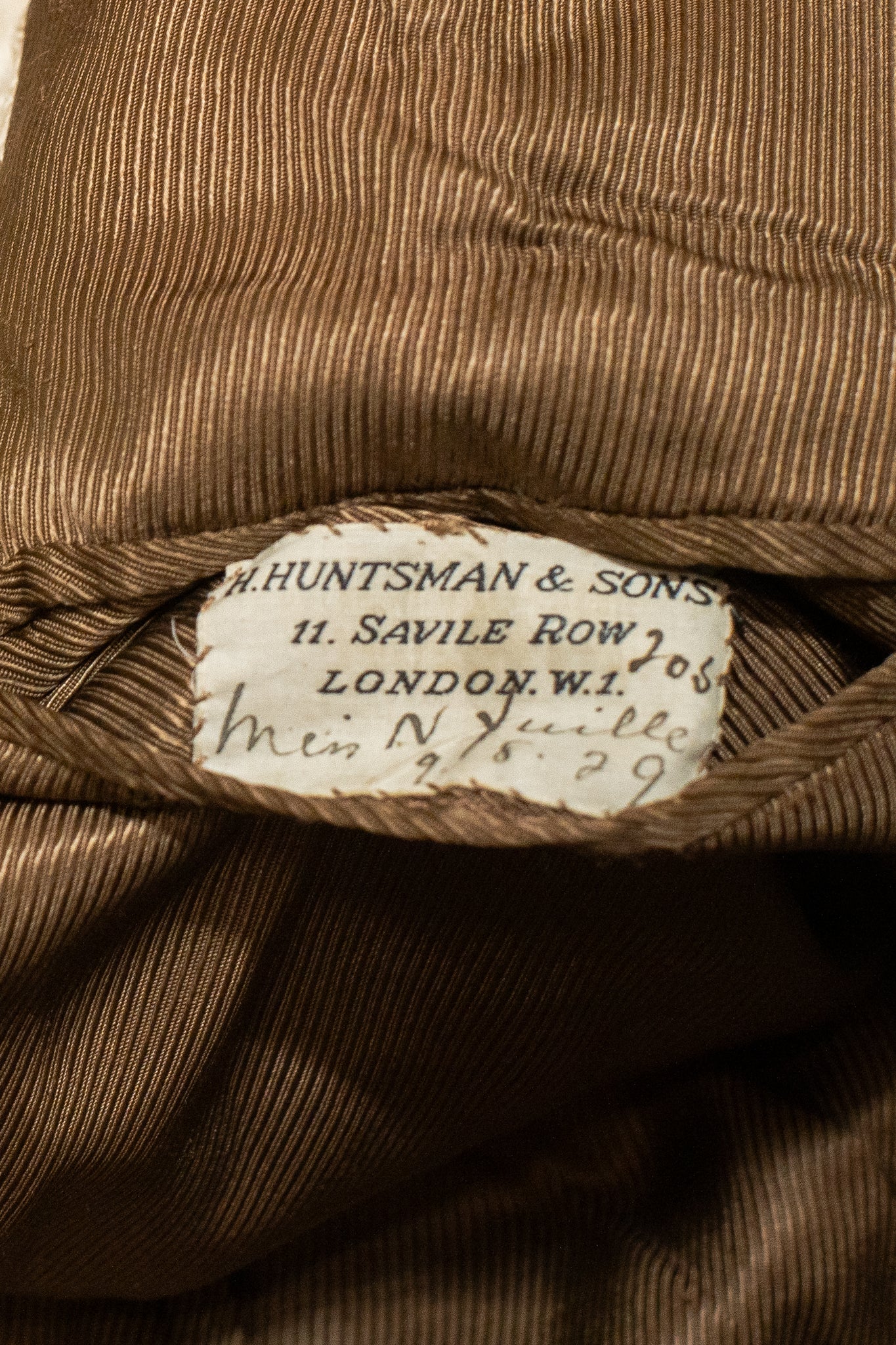 1920s Thrashed & Distressed Storm Vent blazer By Huntsman Savile Row