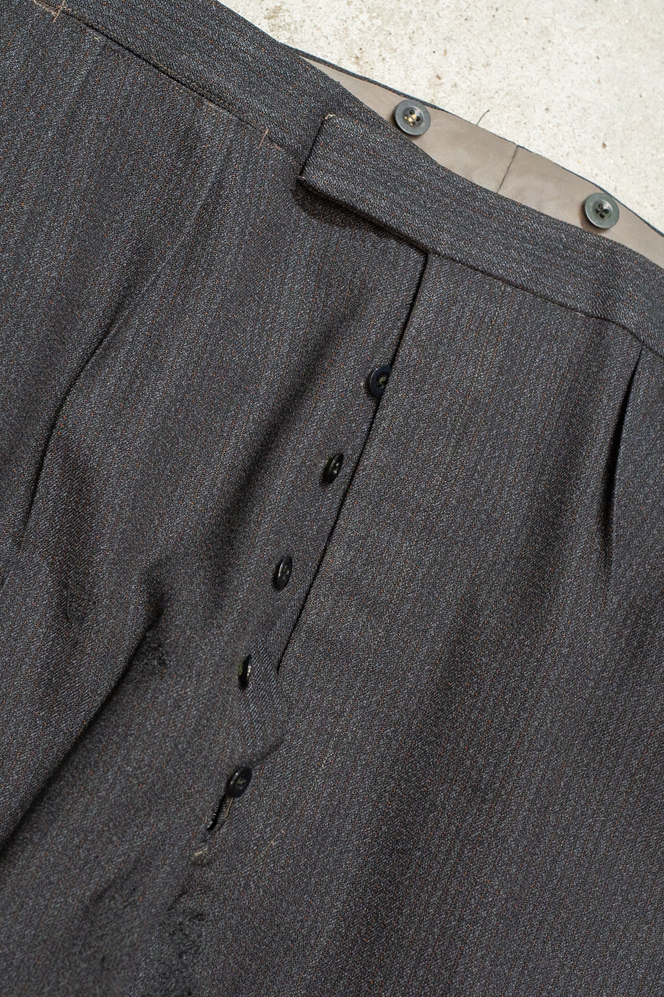 1940s Cut Scab Darned Suit Dated 1968 By Hector Powe