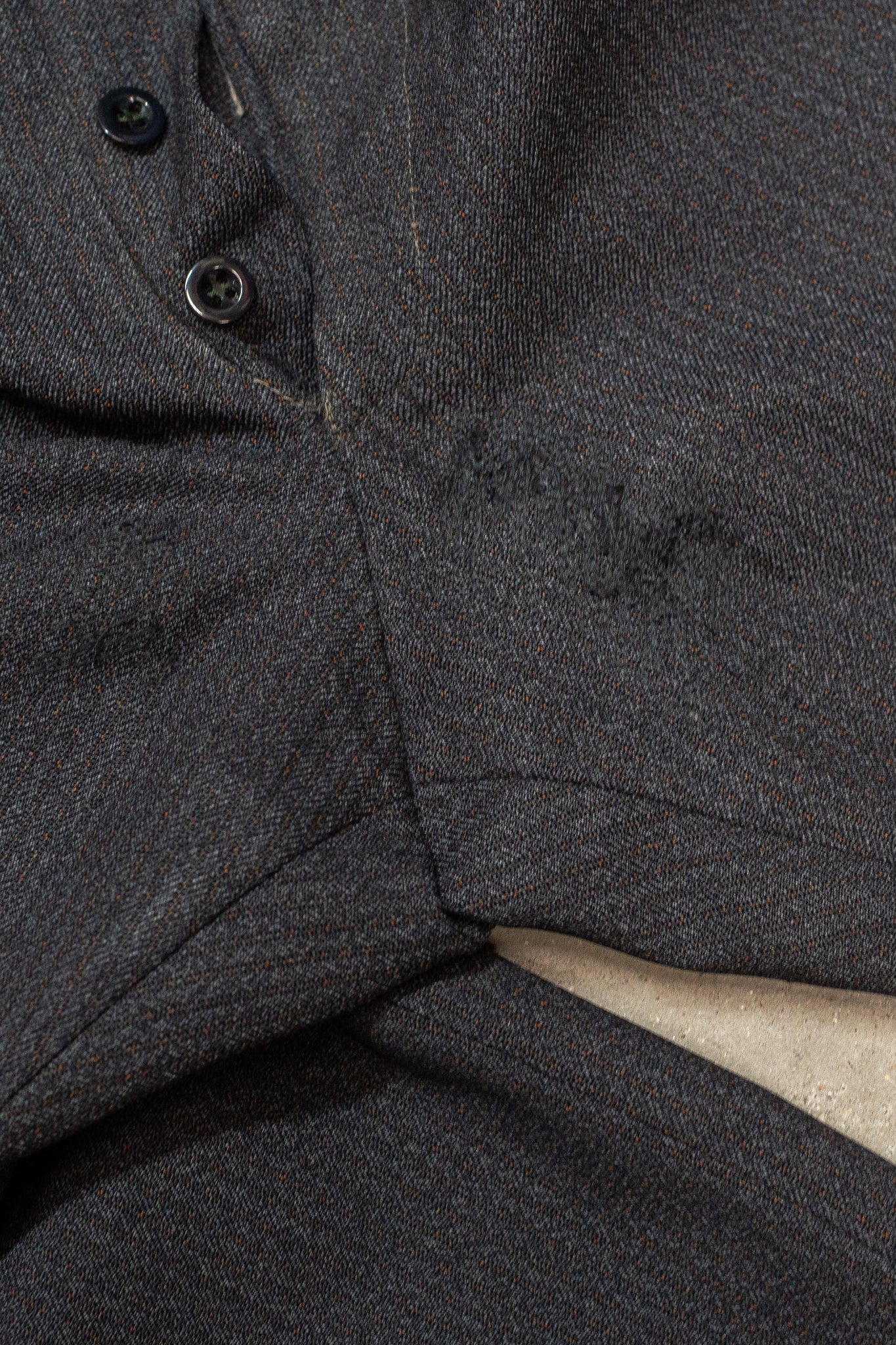 1940s Cut Scab Darned Suit Dated 1968 By Hector Powe