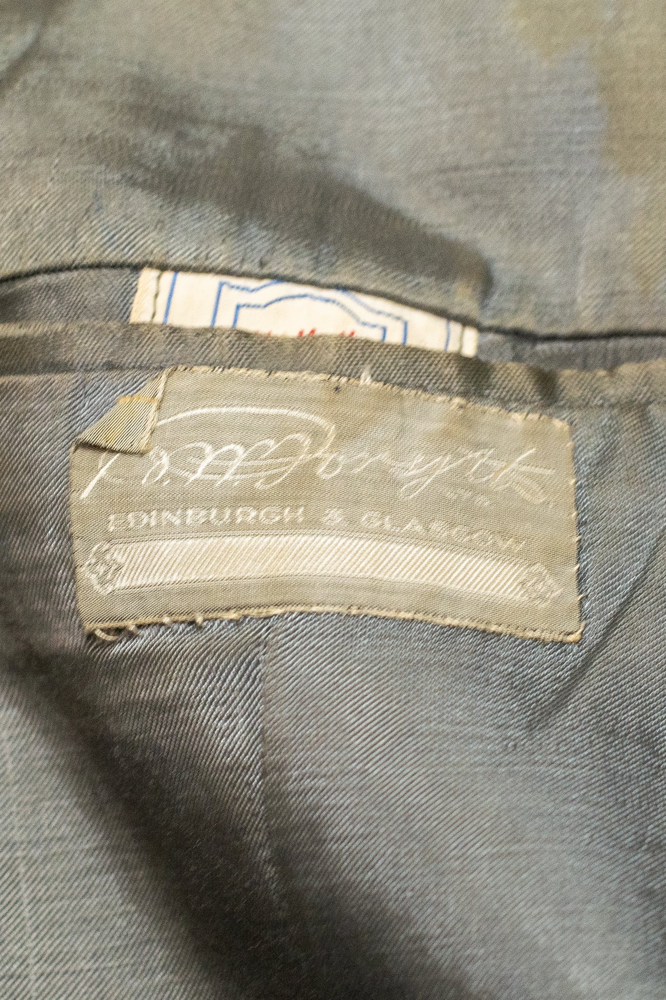 CC41 1940s Two Piece Scottish Kilt Suit Set In Windowpane Tweed