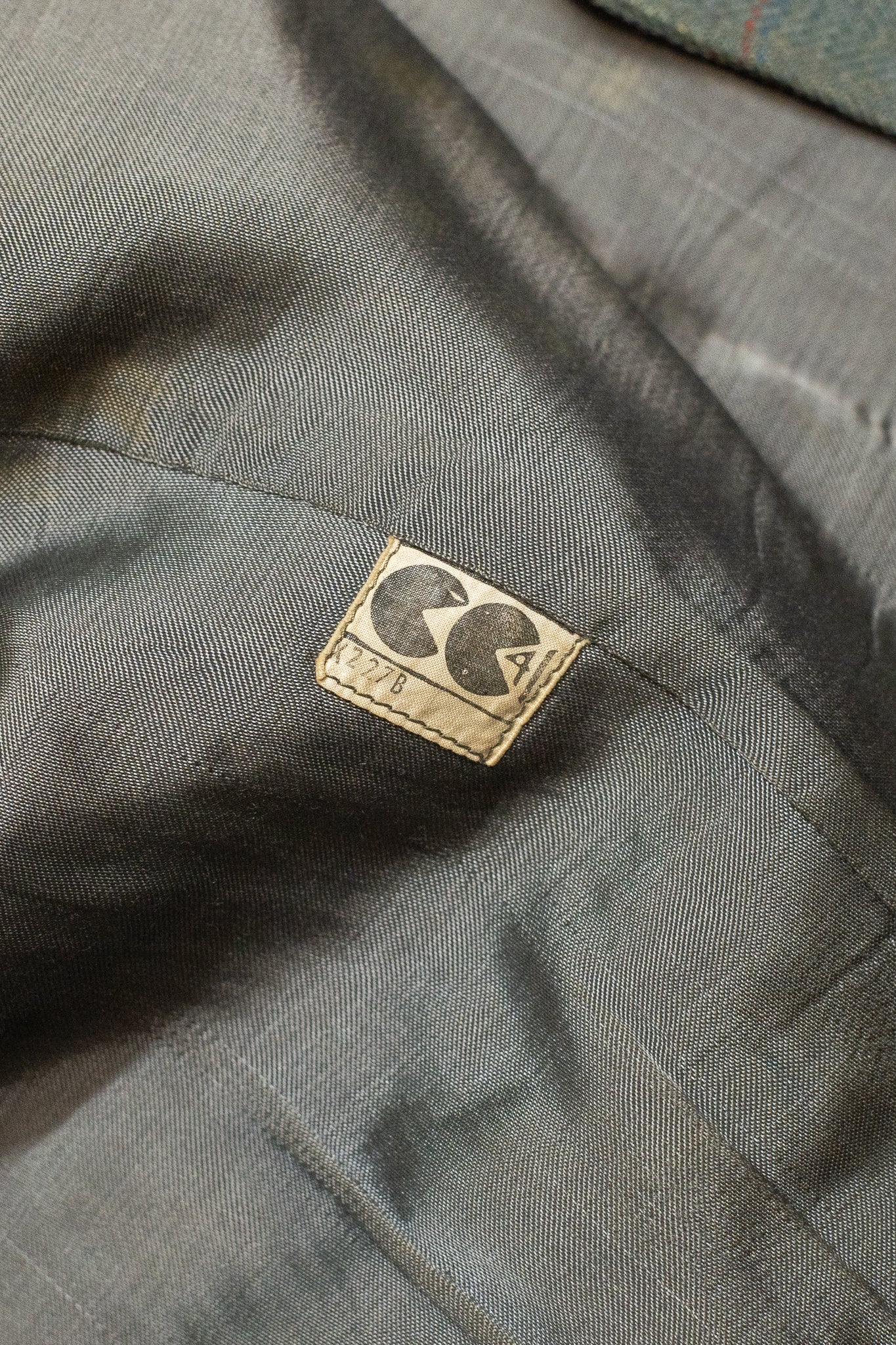 CC41 1940s Two Piece Scottish Kilt Suit Set In Windowpane Tweed