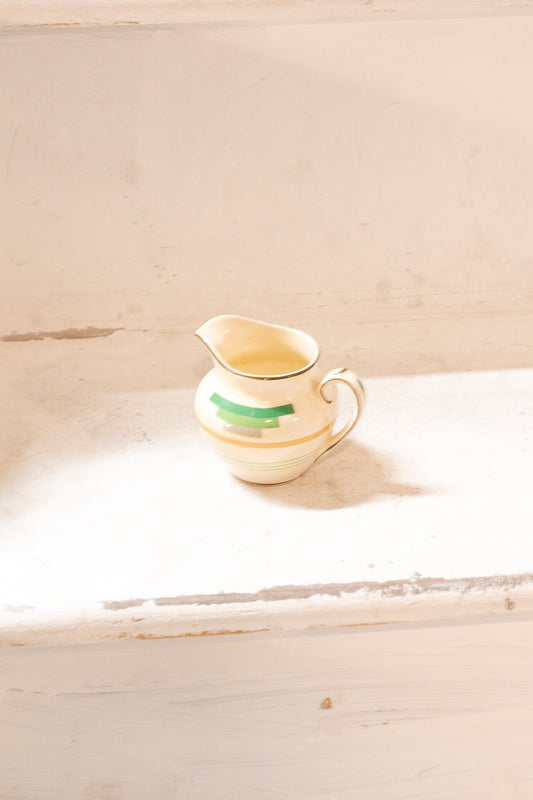 British 1930s Art Deco Milk Tea Set Jug By Booths LTD