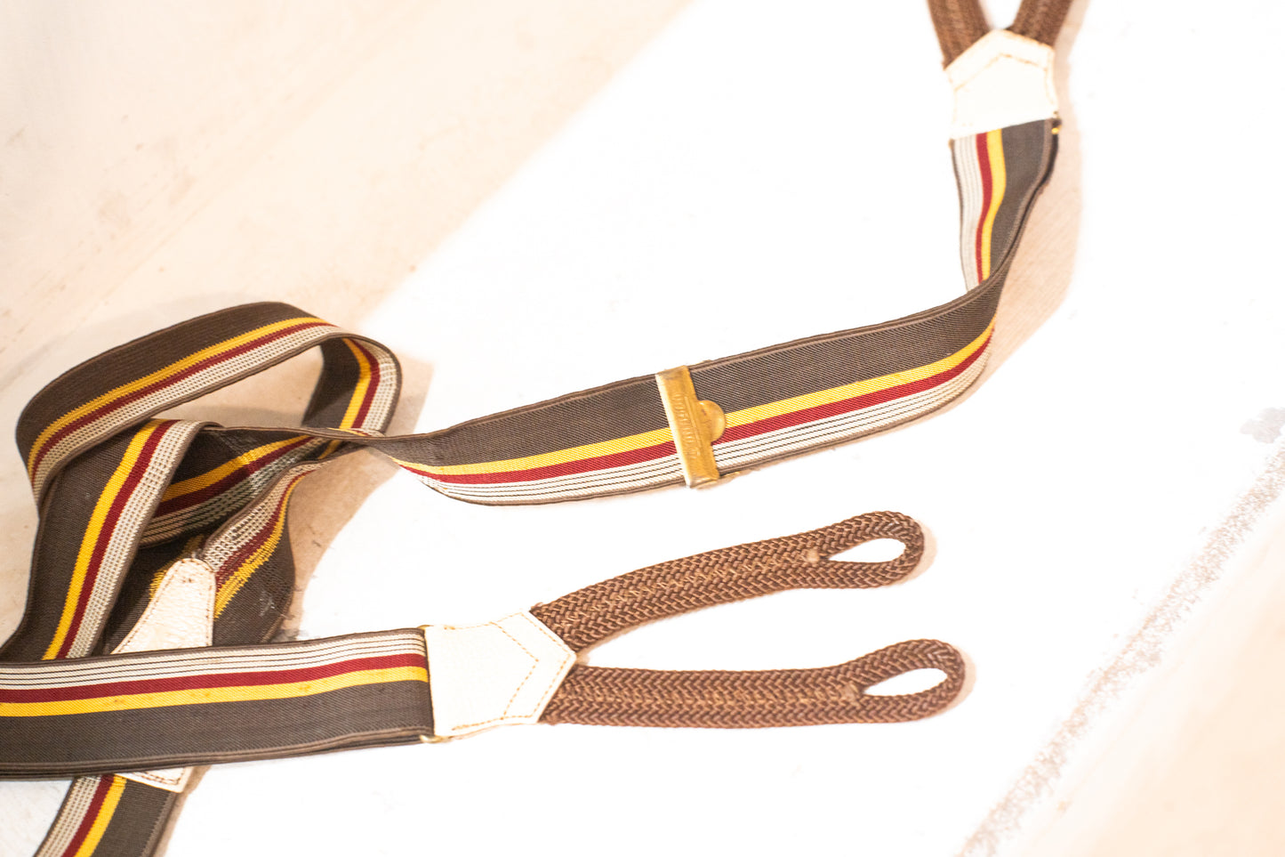 CC41 Stamped 1940s Gents Suspender Braces By Quanson