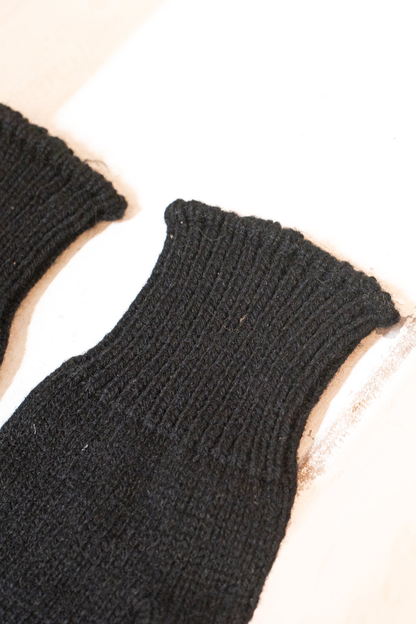 British CC41 Labelled Woolen Black Gloves