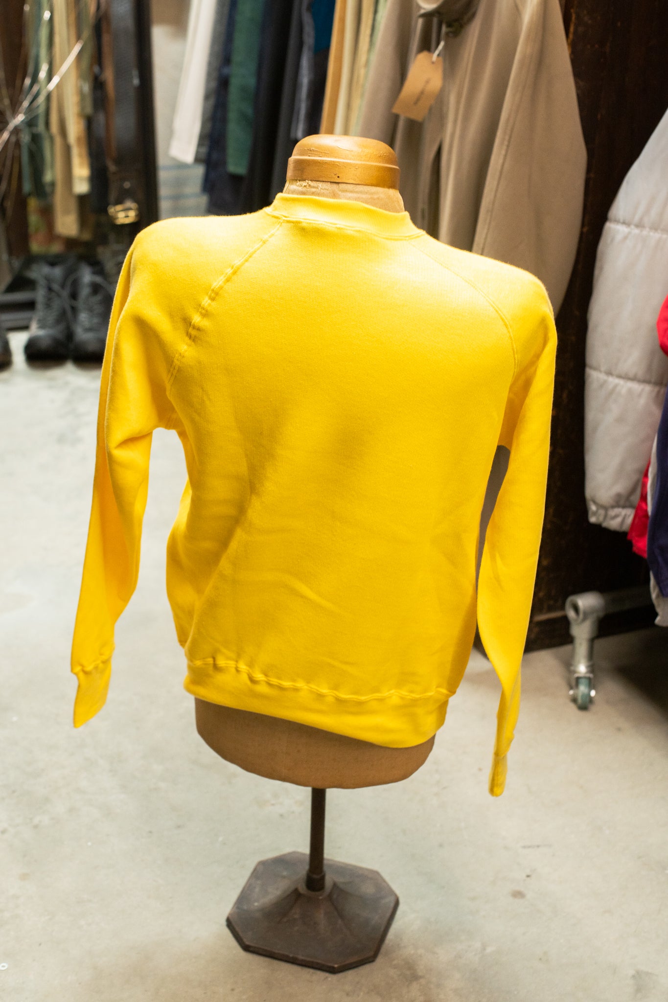 British 1970s Deadstock Raglan Crewneck 100% Cotton