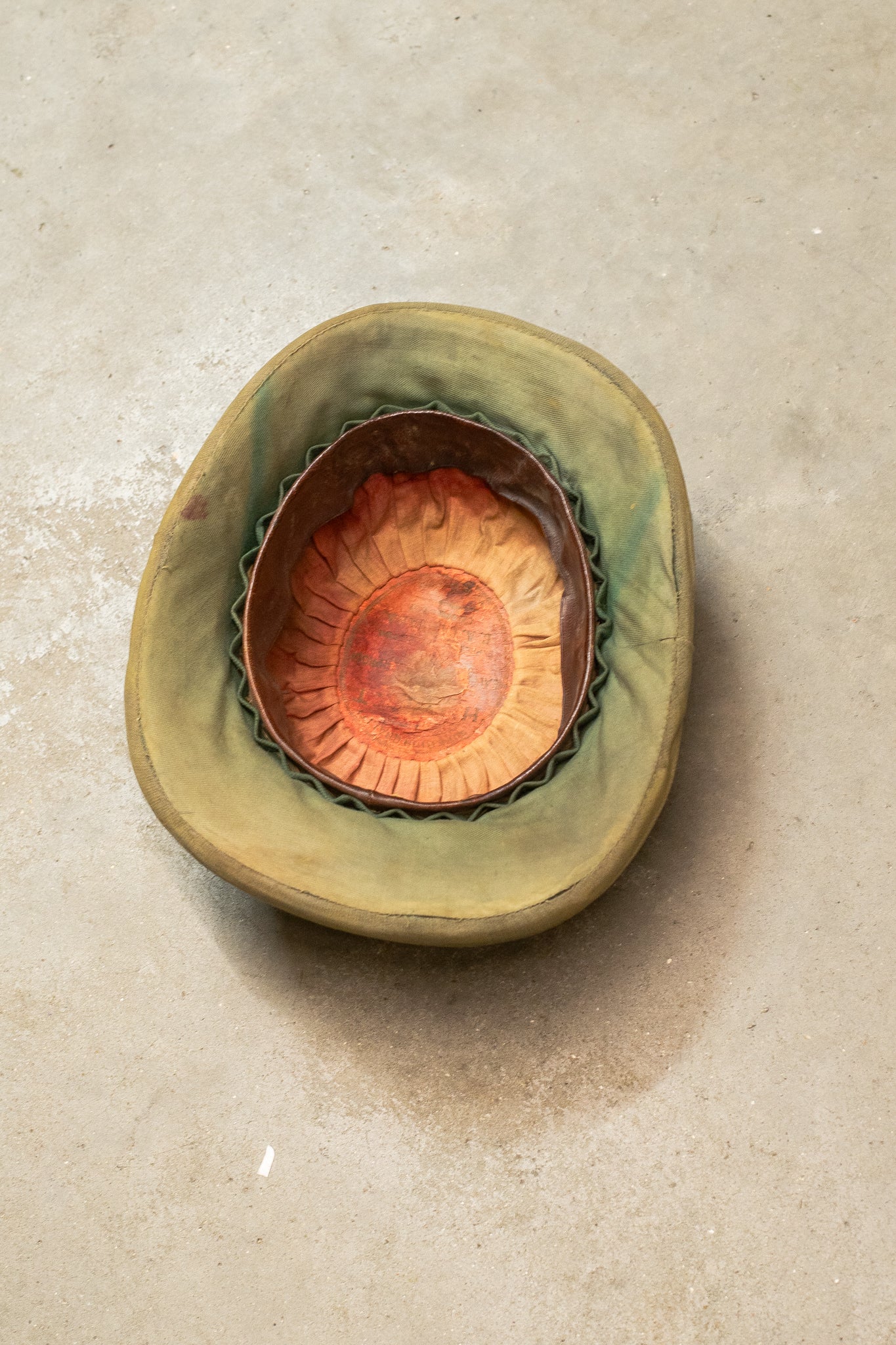 1890s-1900s Tropical Pith Helmet In Beautiful Faded Green