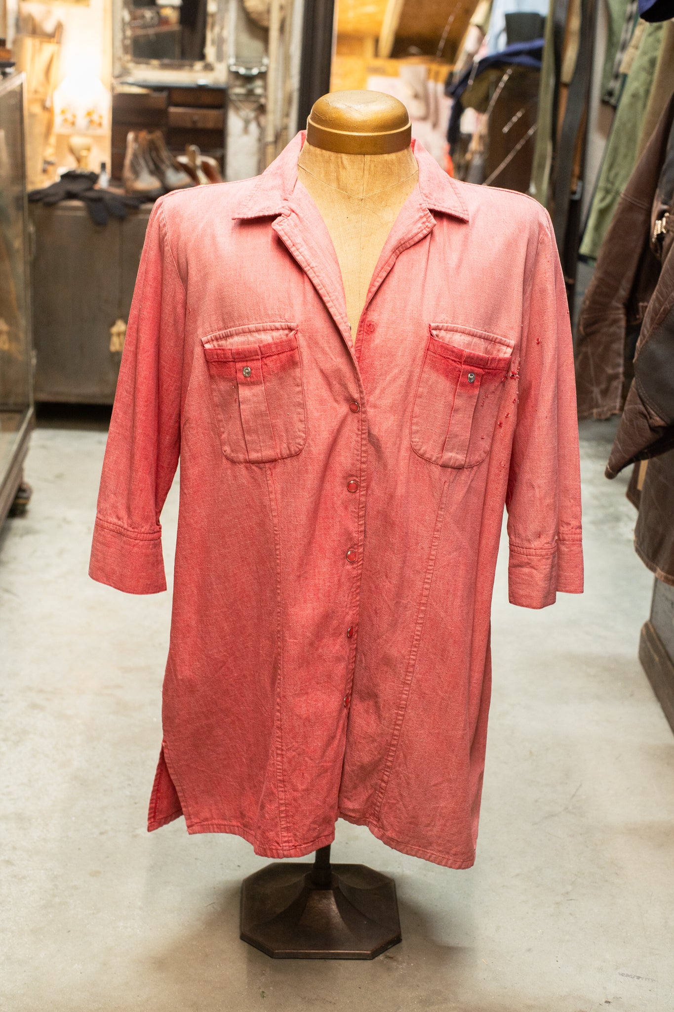 Sun Faded 1970s Shop Sign Coat