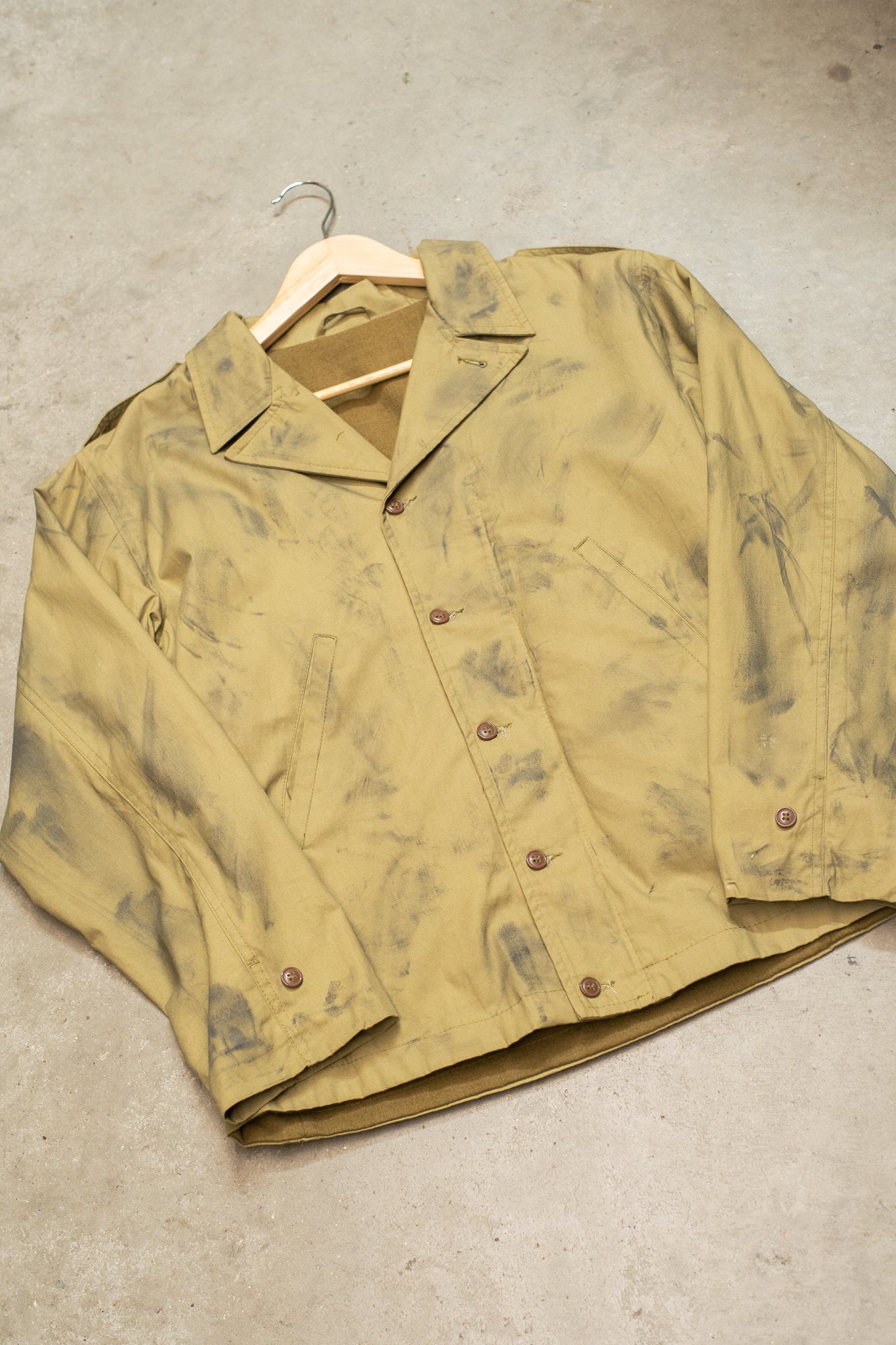 Hand Painted WW2 Cropped US Army M43 Jacket Reproduction