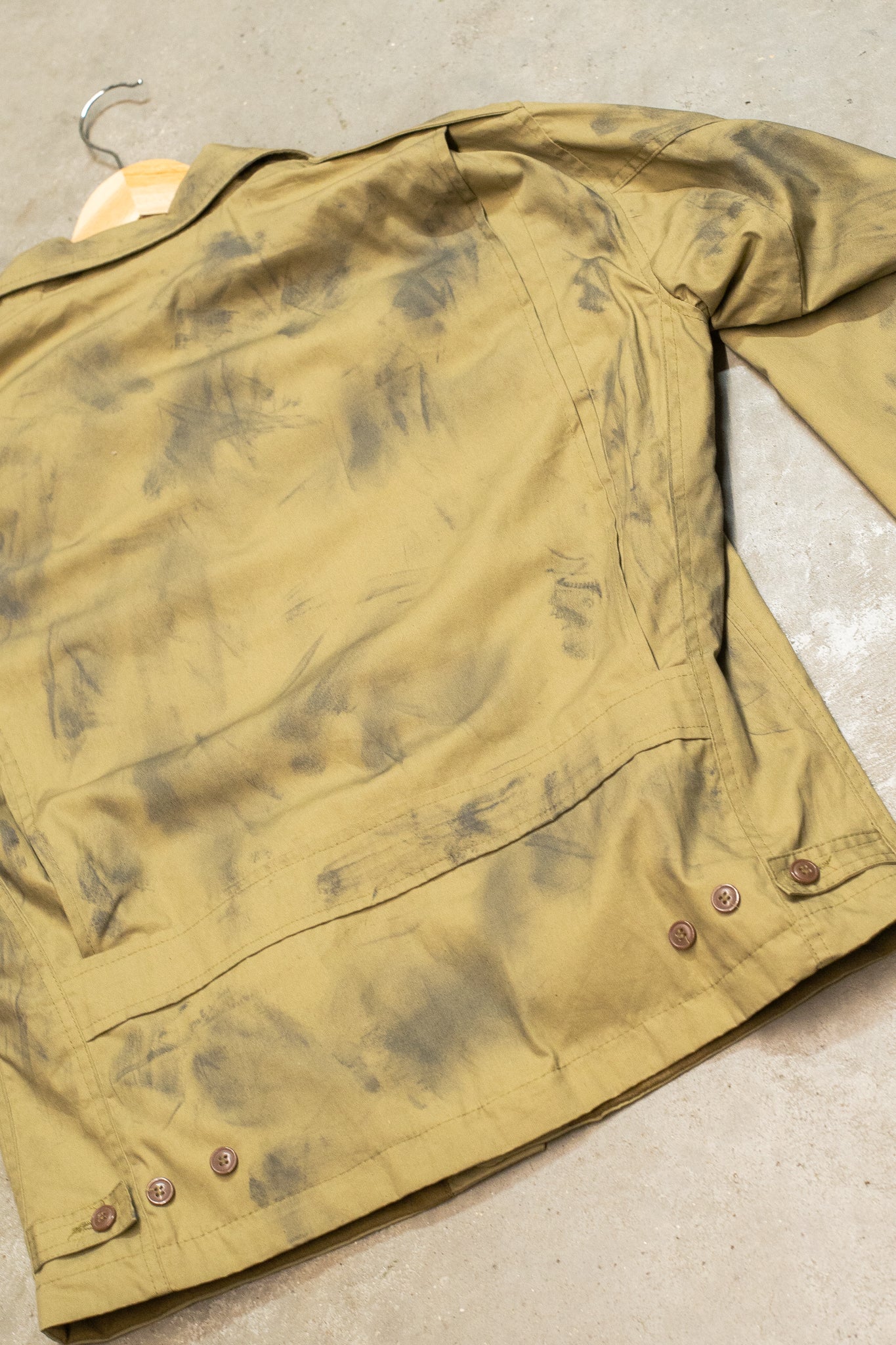 Hand Painted WW2 Cropped US Army M43 Jacket Reproduction