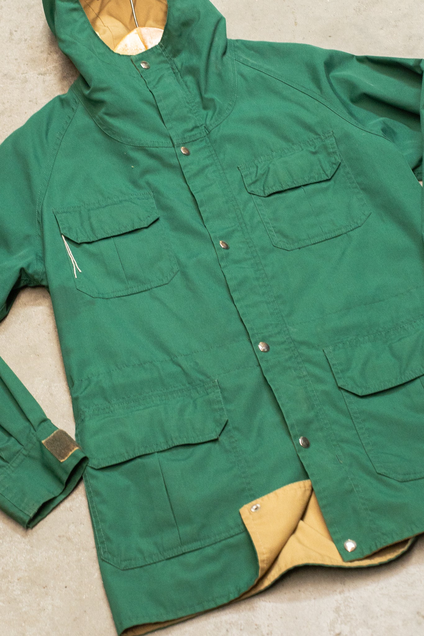 Made In USA 1960s 1970s Outdoors Backpack Parka Jacket By Eastern Mountain Sports
