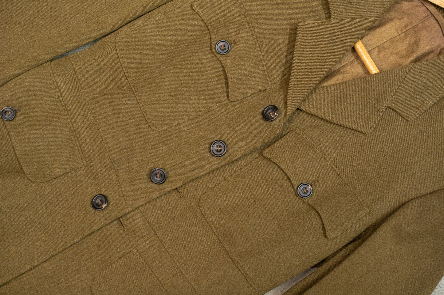 1940s British Army WW2 Tunic With Civvie Horn Buttons