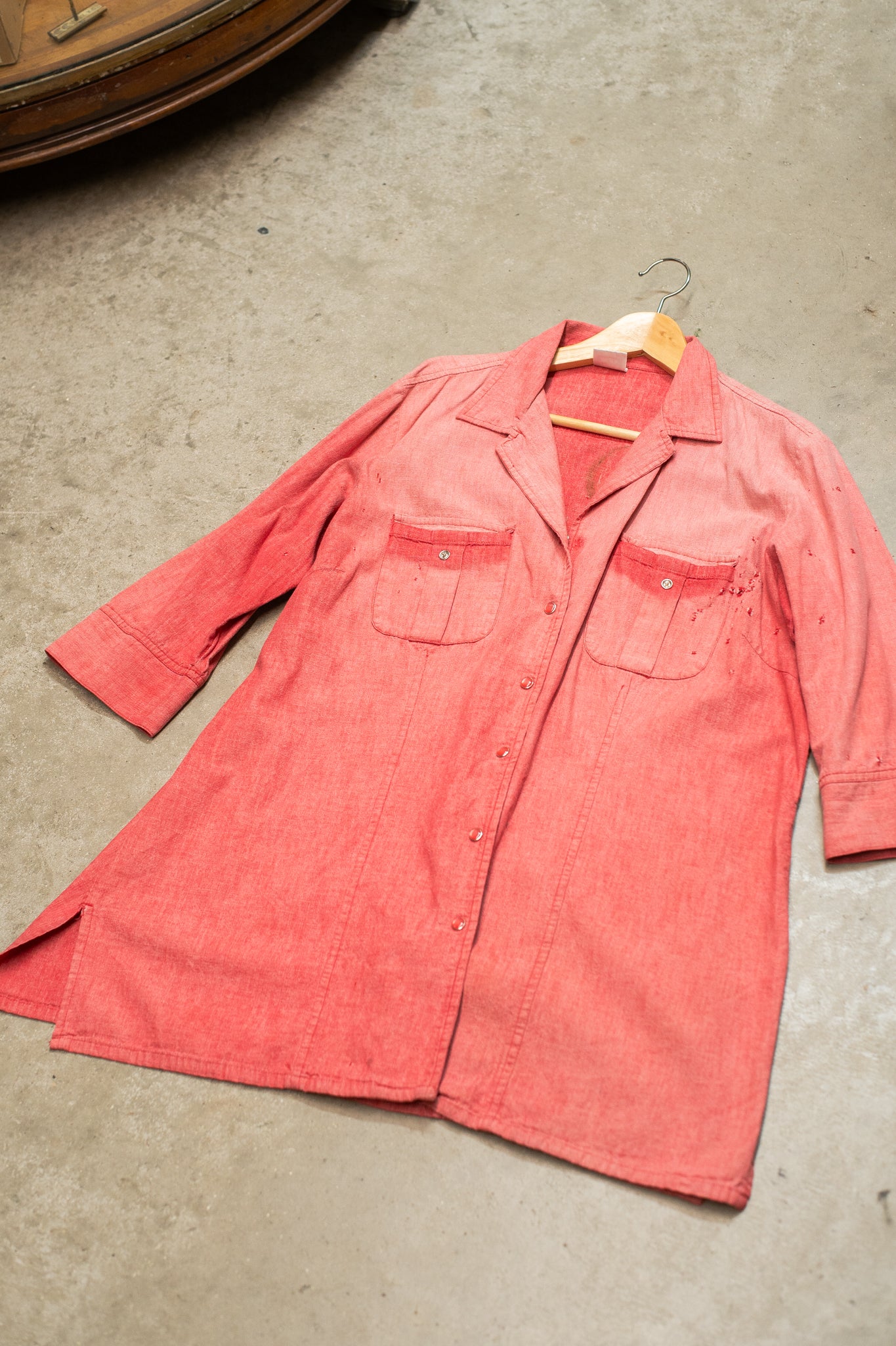Sun Faded 1970s Shop Sign Coat