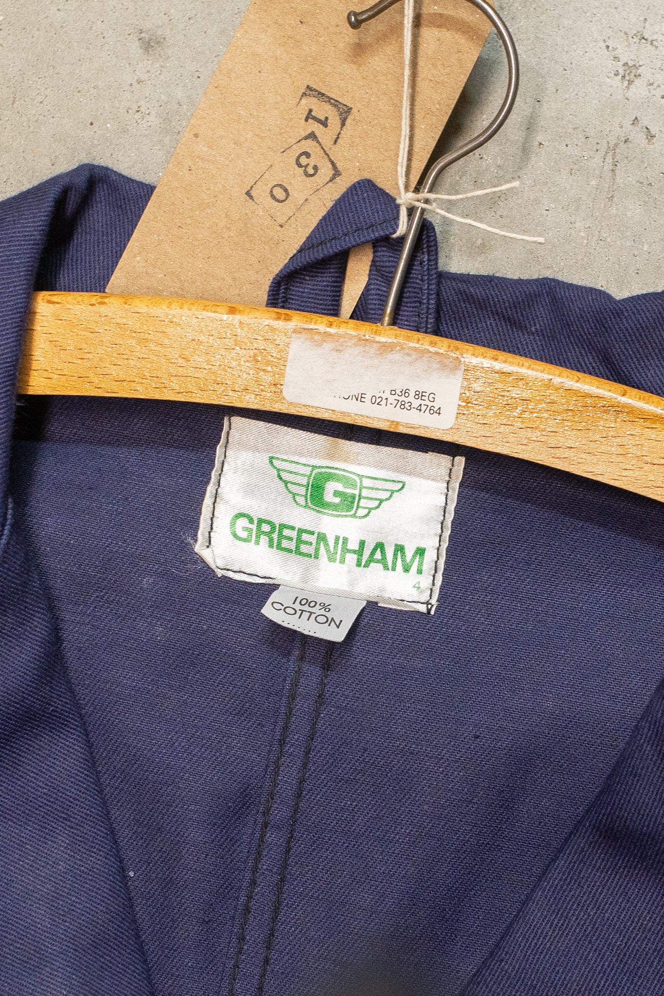 Deadstock 1960s British Workwear Blazer Cotton Drill