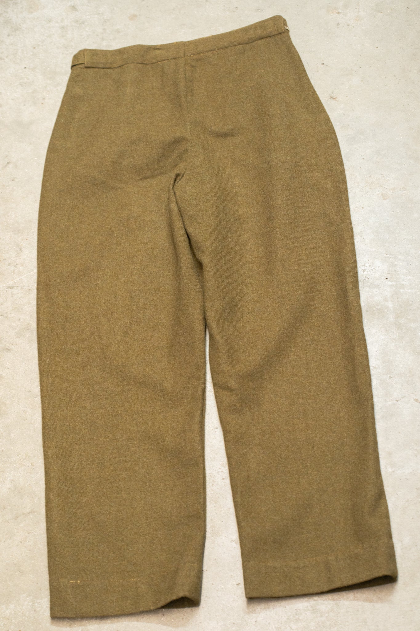 Dated 19 British Army Serge Wool Trousers