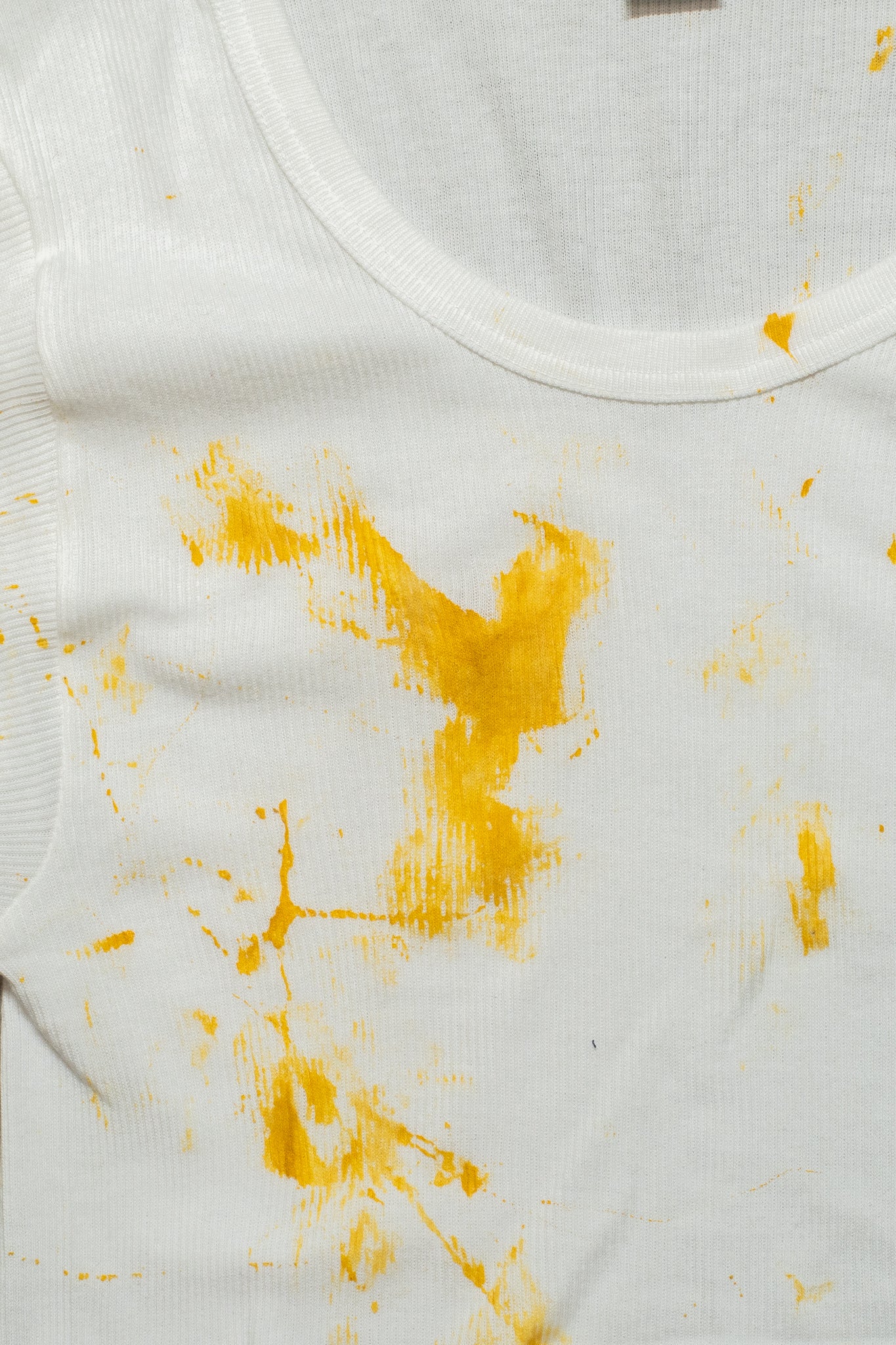 Screen Splatter Ribbed 1980s Army Tee
