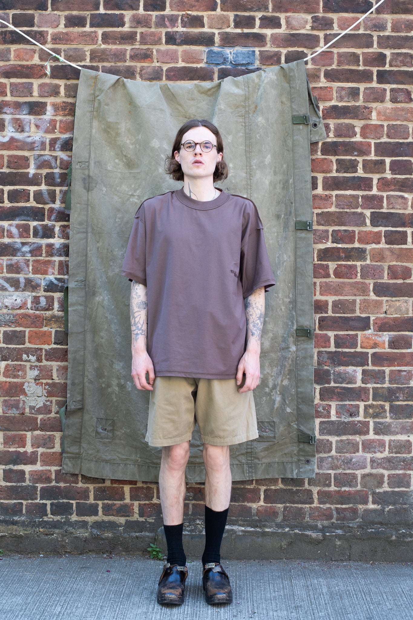 SPELLOUT Tee INSIDE OUT- Faded Brown