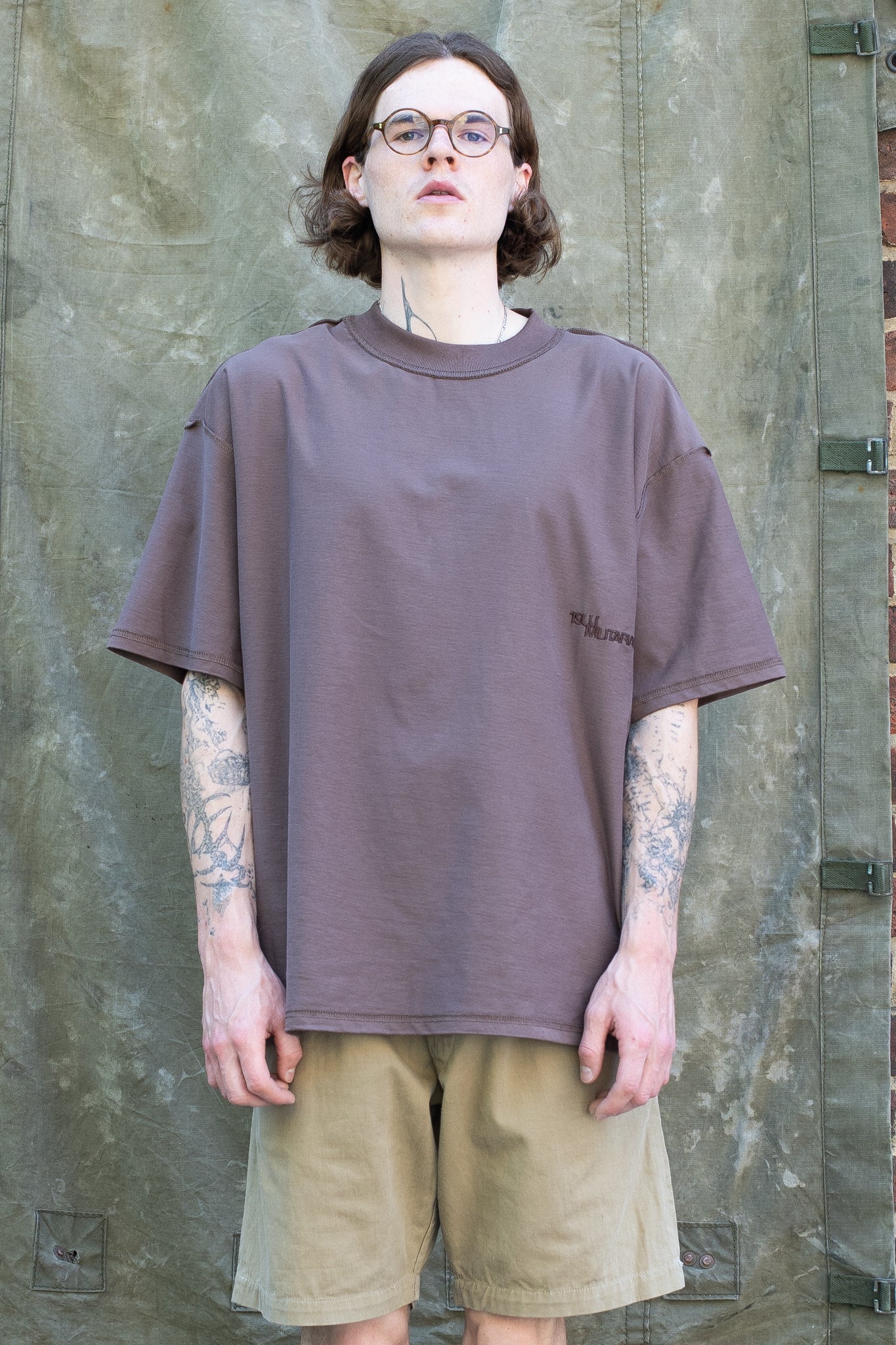 SPELLOUT Tee INSIDE OUT- Faded Brown