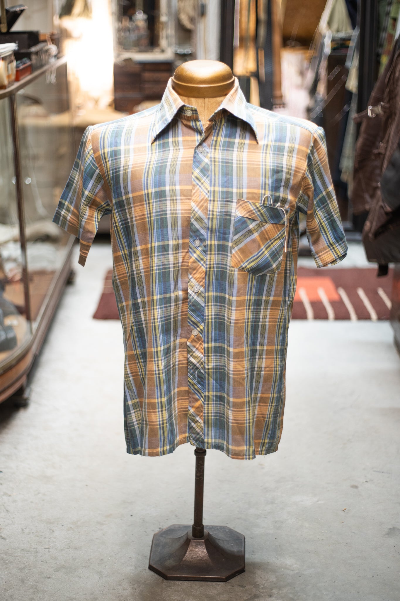 1970s Dagger Collar Leisure Shirt