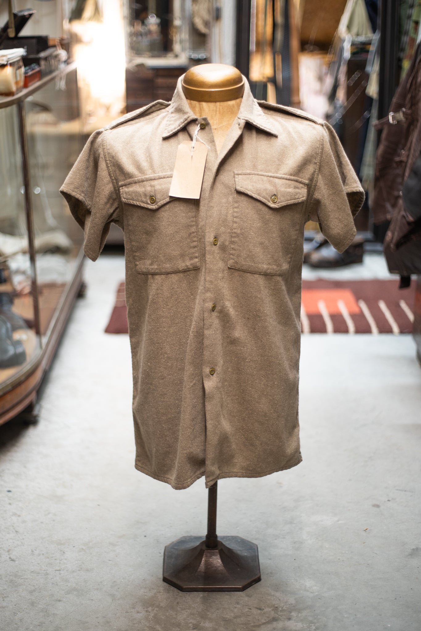 British Army 1960s 1970s Flannel Summer Service Shirt