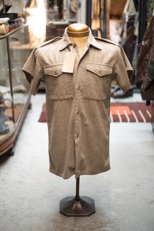 British Army 1960s 1970s Flannel Summer Service Shirt
