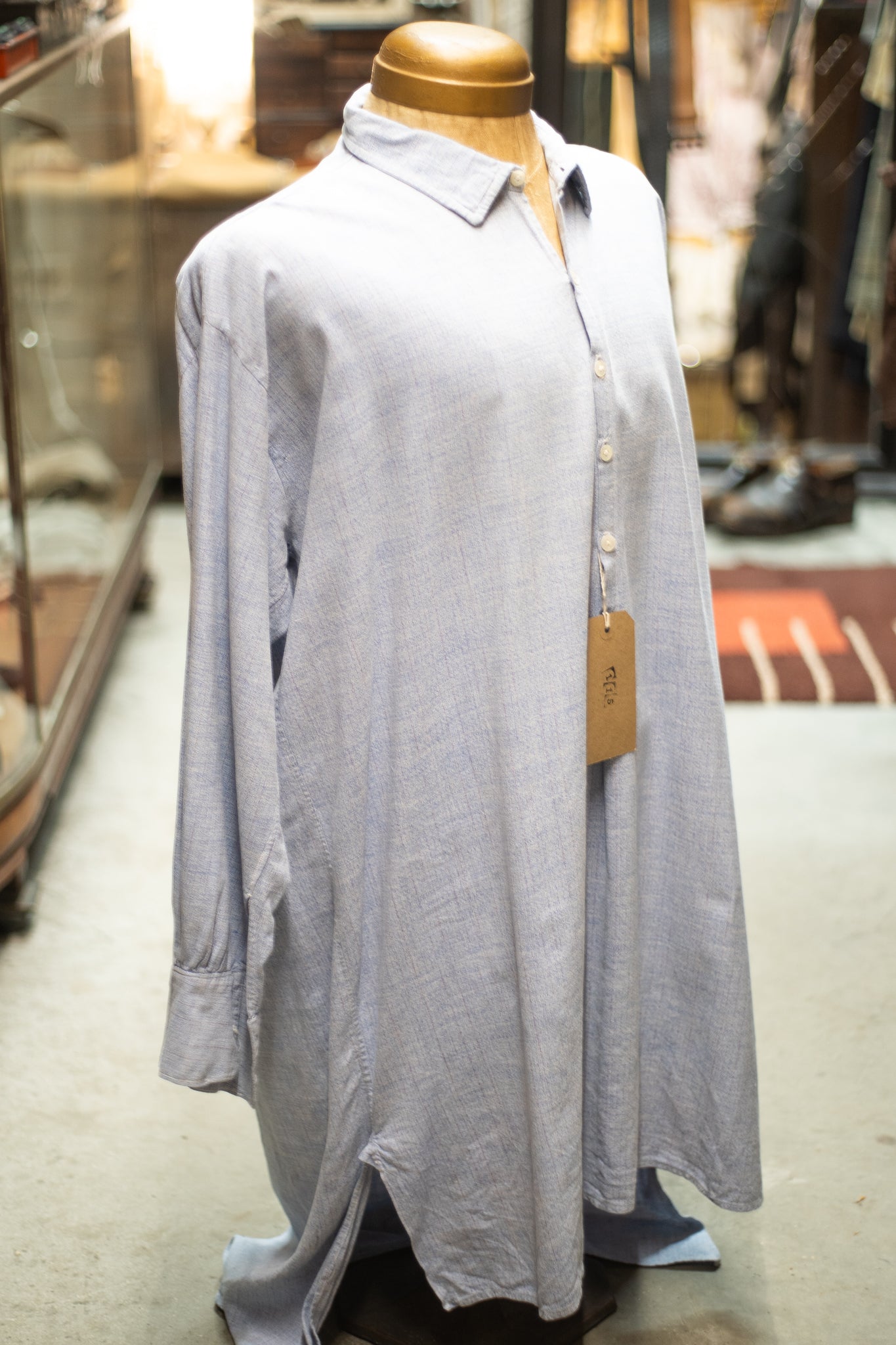 1910s 1920s Chambray Work Shirt