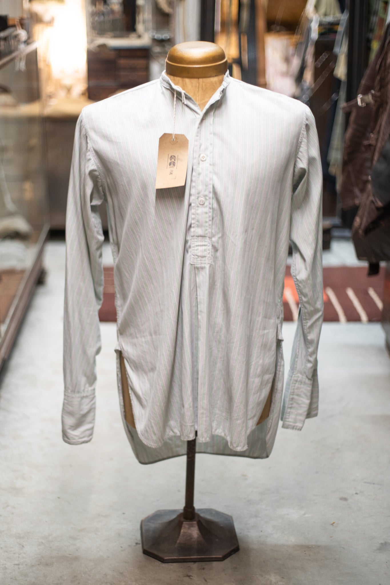 ARCHIVE PIECE - CC41 1940s British Mint Stripe Shirt