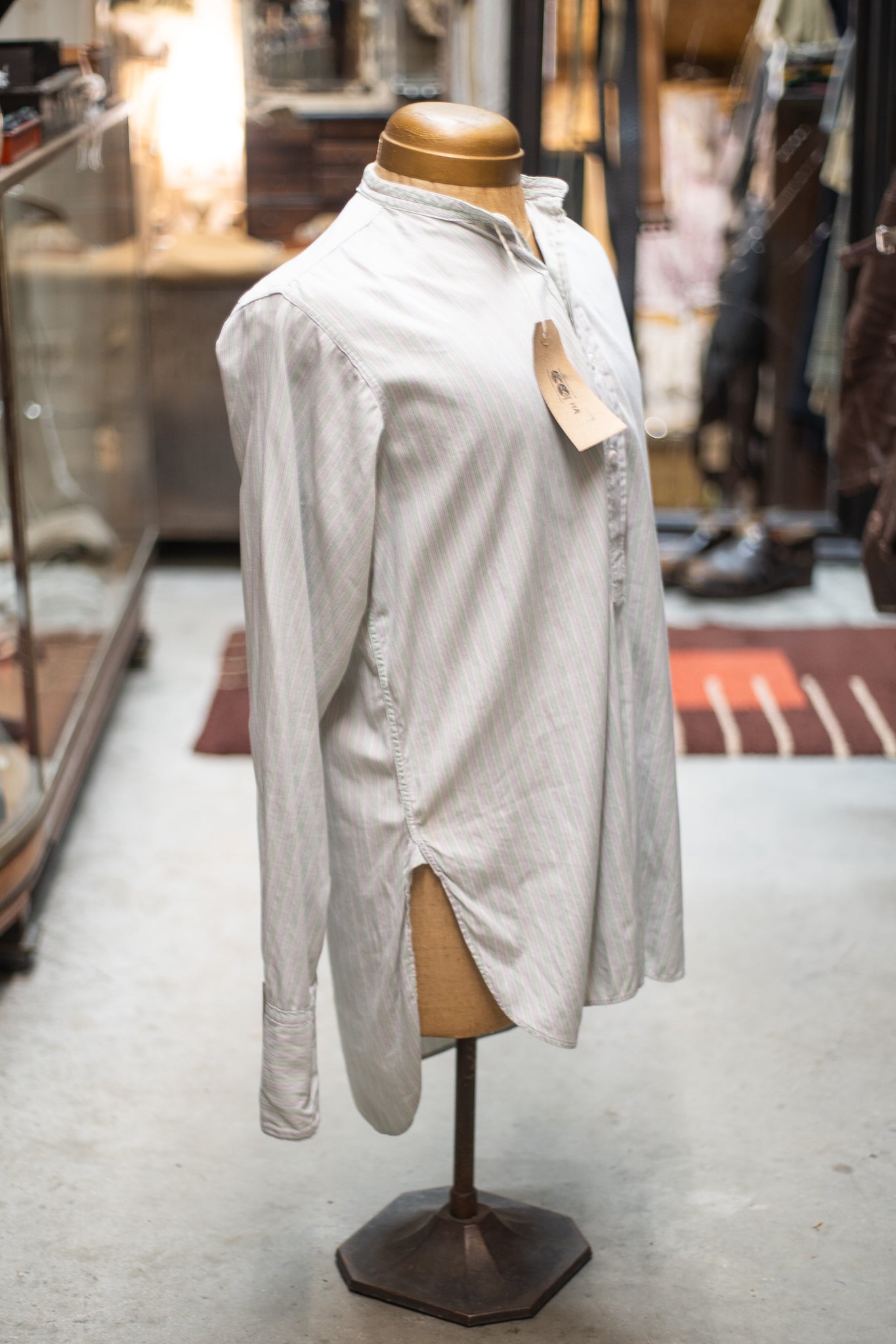 ARCHIVE PIECE - CC41 1940s British Mint Stripe Shirt