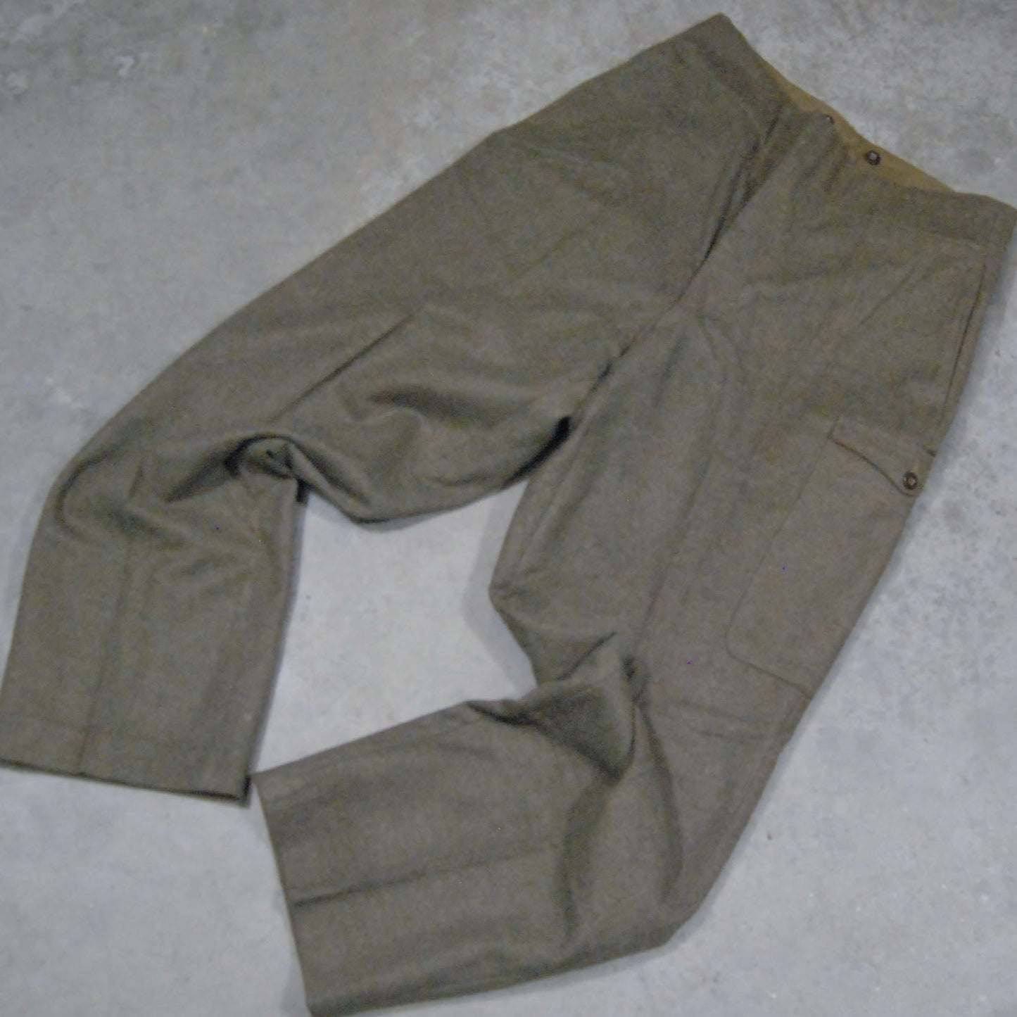 Post WW2 Dated 1953 French Army Battle Dress Trousers