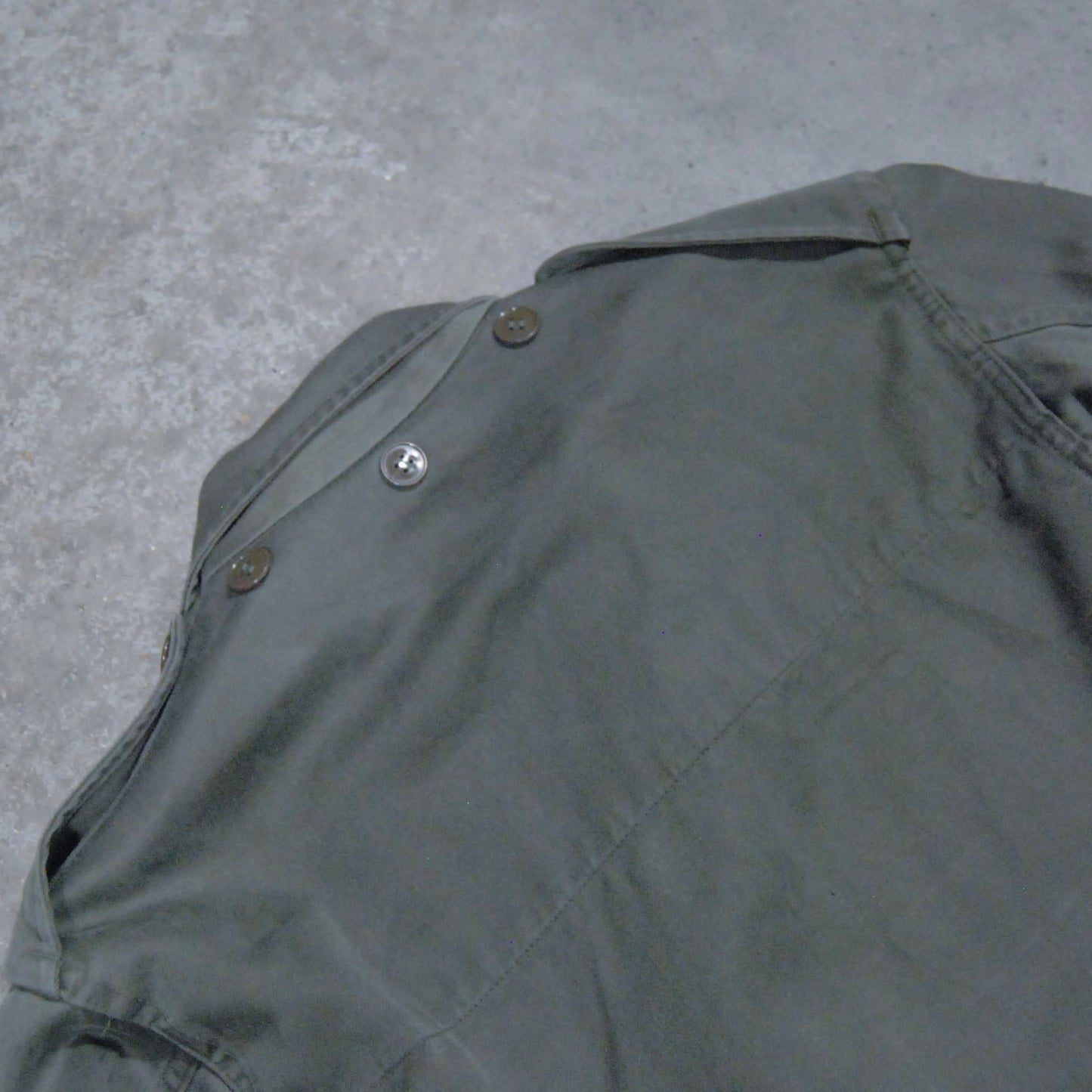 French 1970s Eclair Zipper Faded Green Jacket