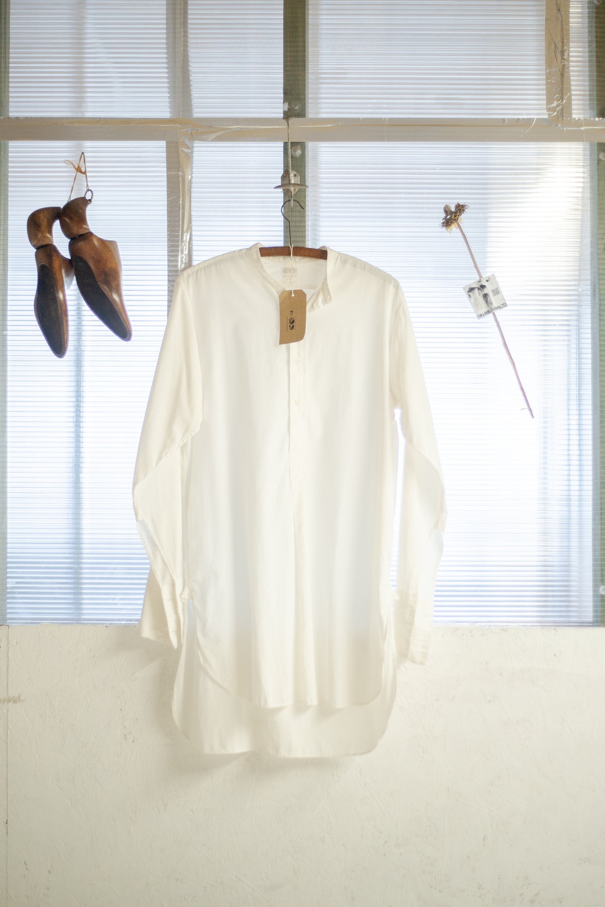 CC41 1940s White Cotton Shirt