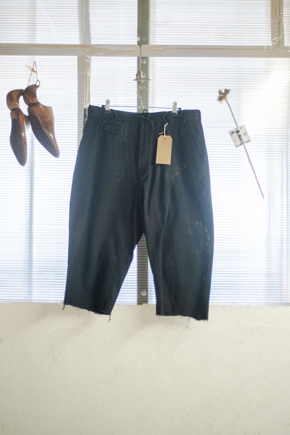 Capri Style Theatre Over dyed Chinos And Leather Lace Belt