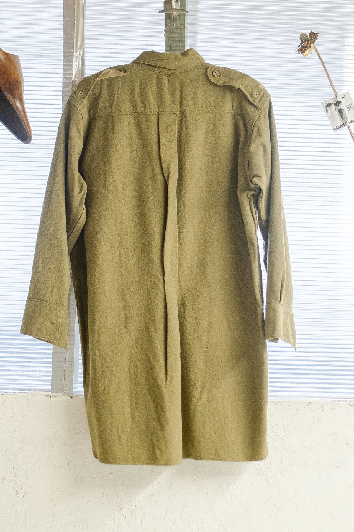 WW2 1940s Raglan Yoke Flannel Wool Shirt