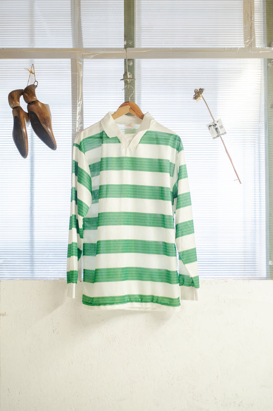 1970s V Gusset Football Shirt Celtic Pattern Made In England