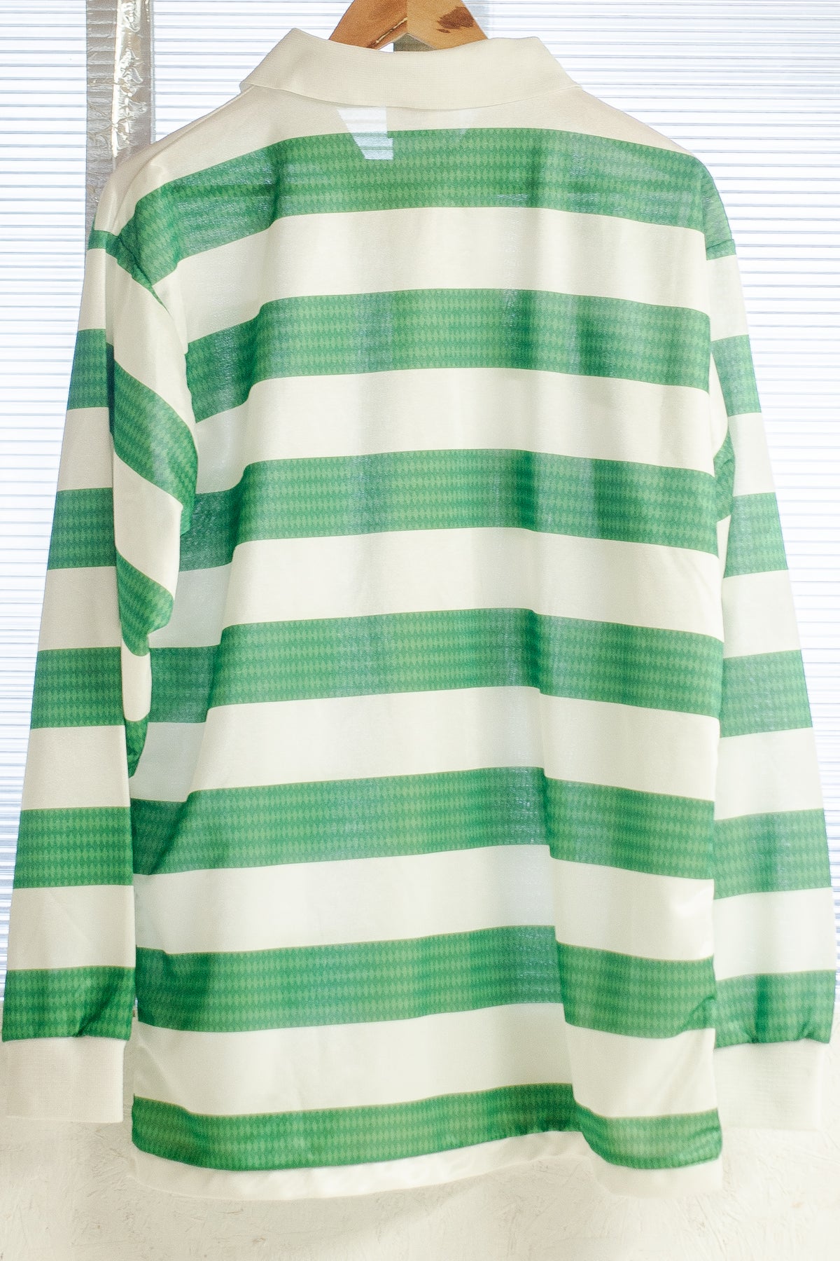 1970s V Gusset Football Shirt Celtic Pattern Made In England