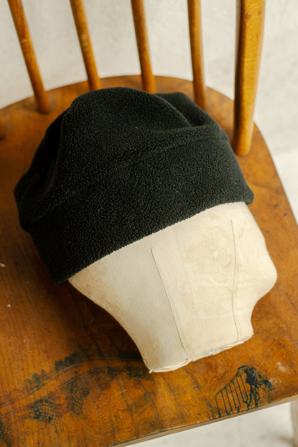 90s Square Dart Prana Climbing Fleece Beanie Made In USA