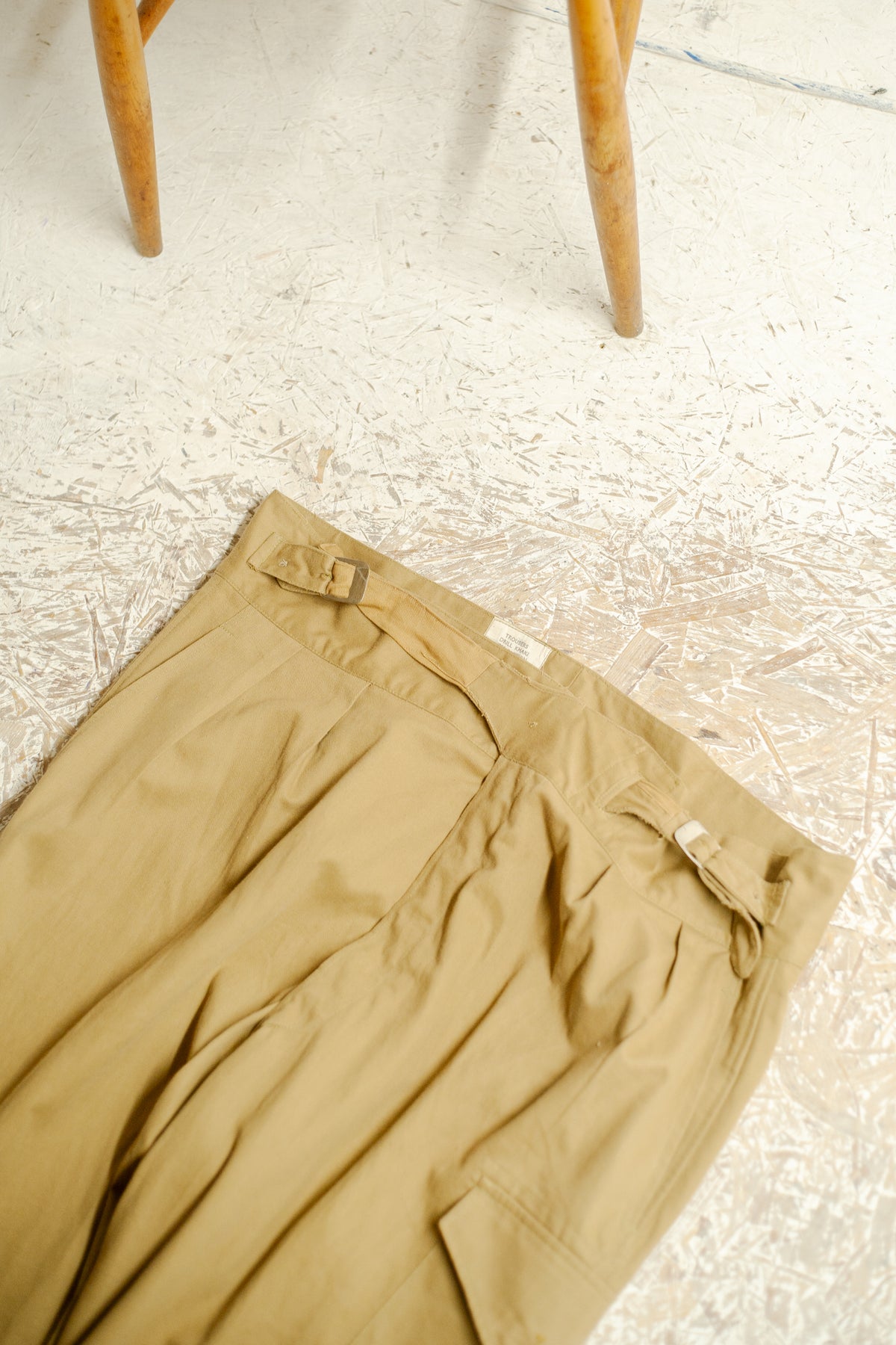Post WW2 1950 Pattern British Army Ghurka Trousers Repaired And Patched