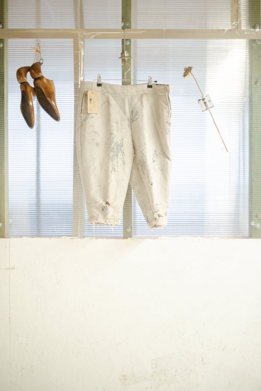 Berlin Opera House Thrashed Artisan Style Cropped Trousers