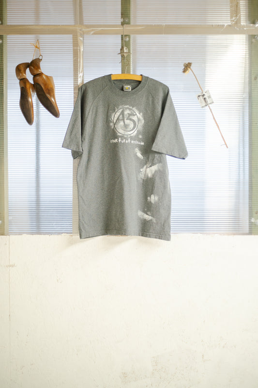2000s Vintage Climber Chalk Print Tee By The North Face A5 Series (Raglan Sleeve)