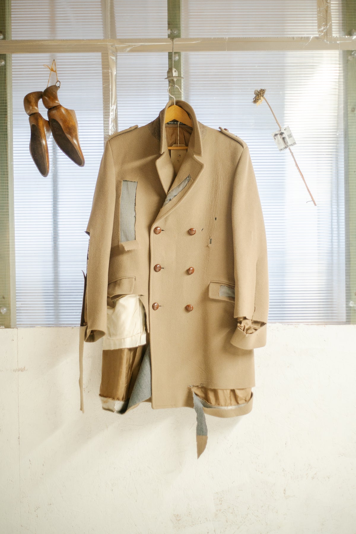 Thrashed 1970s Theatrical Overcoat Made In UK