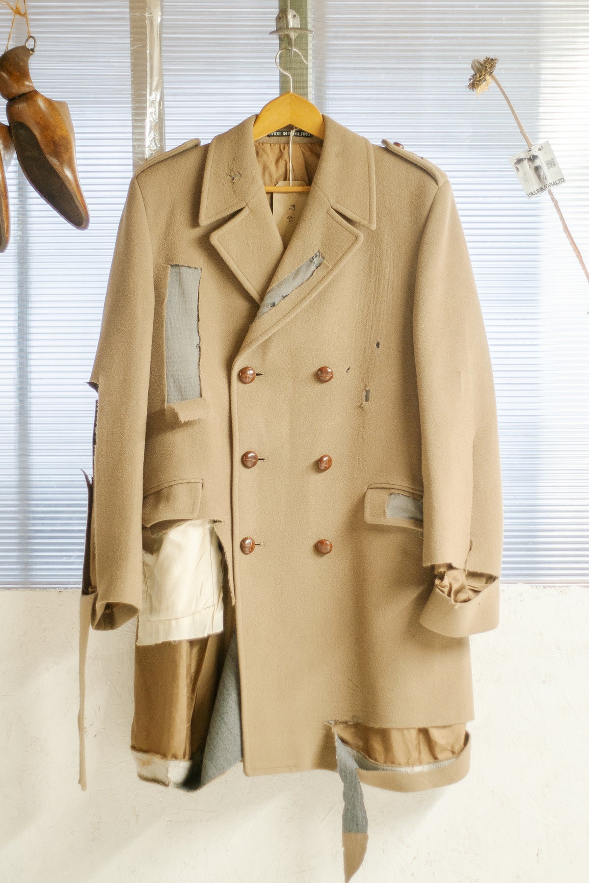 Thrashed 1970s Theatrical Overcoat Made In UK
