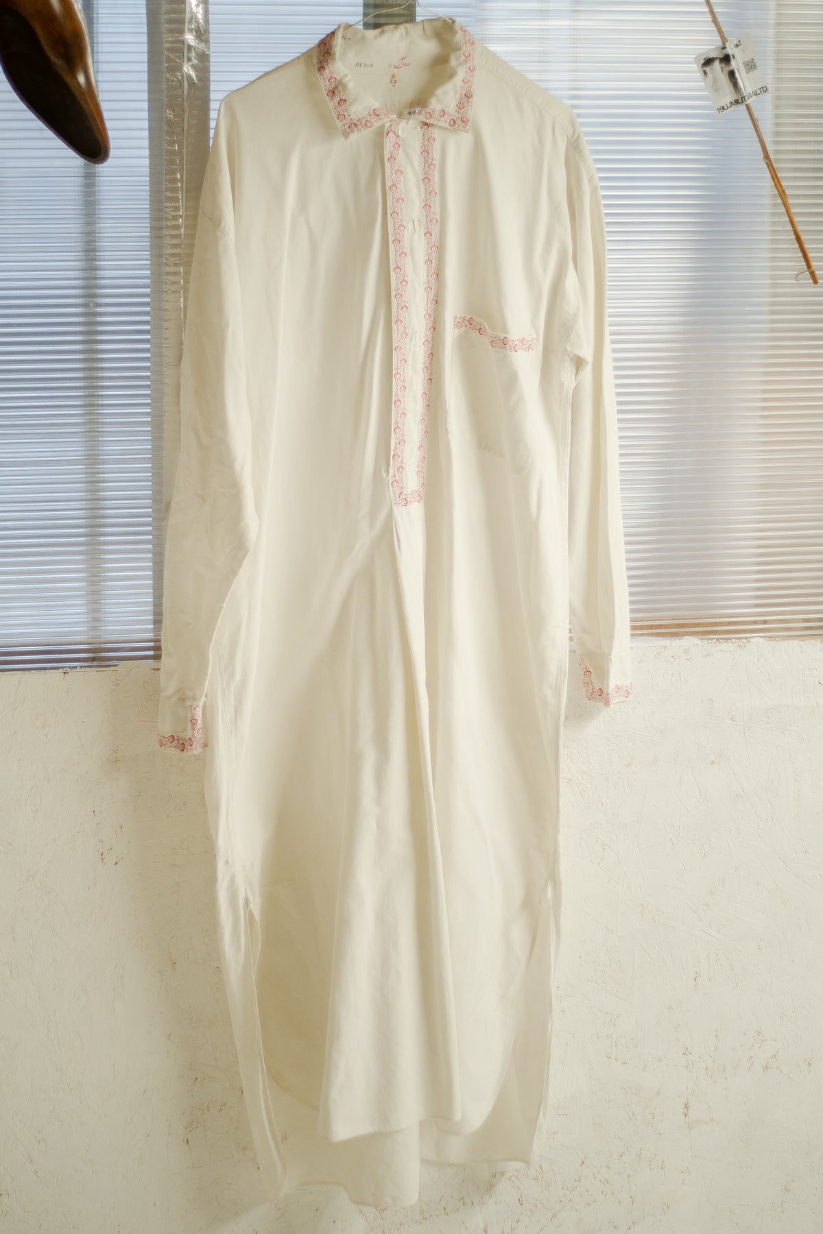 Antique French 1940s Night Shirt