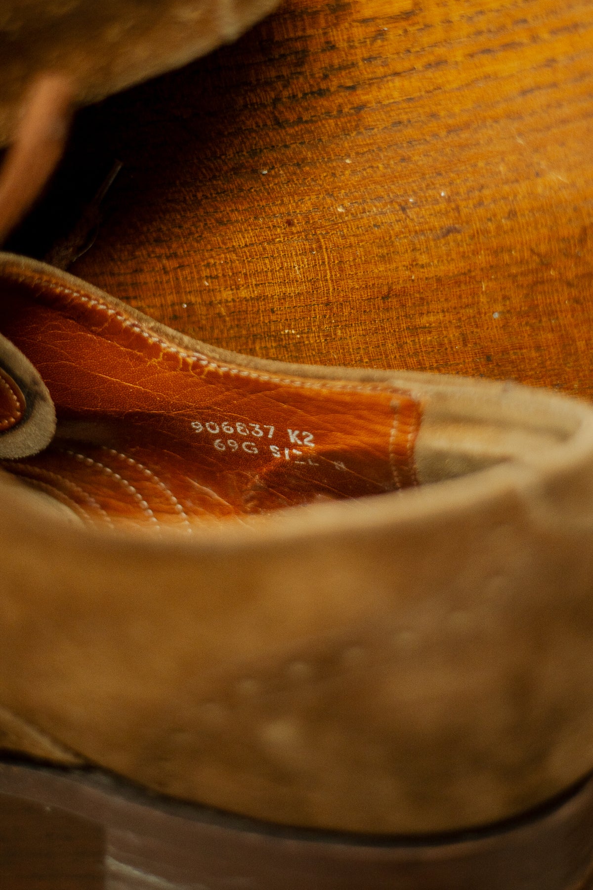 1940s British Suede Oxford Shoes UK8