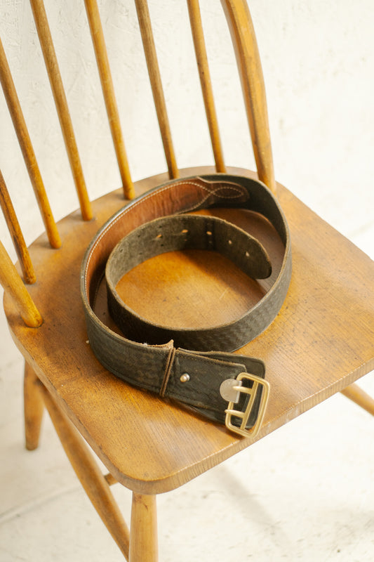 Vintage Heavy Weight 1960s Police Belt By JAYPEE Leathers