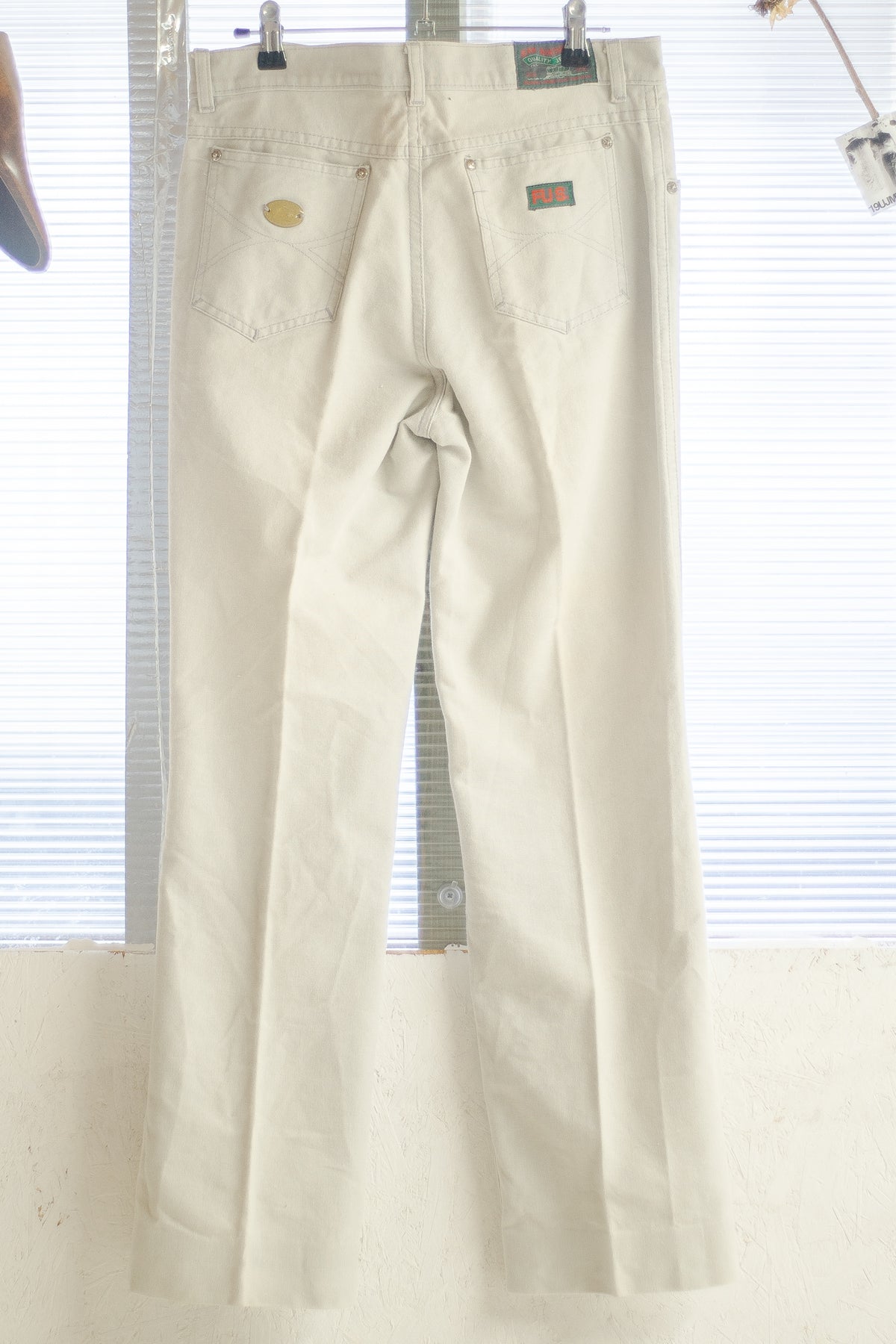 1990s Duck Cotton Straight Leg Trousers By FUS