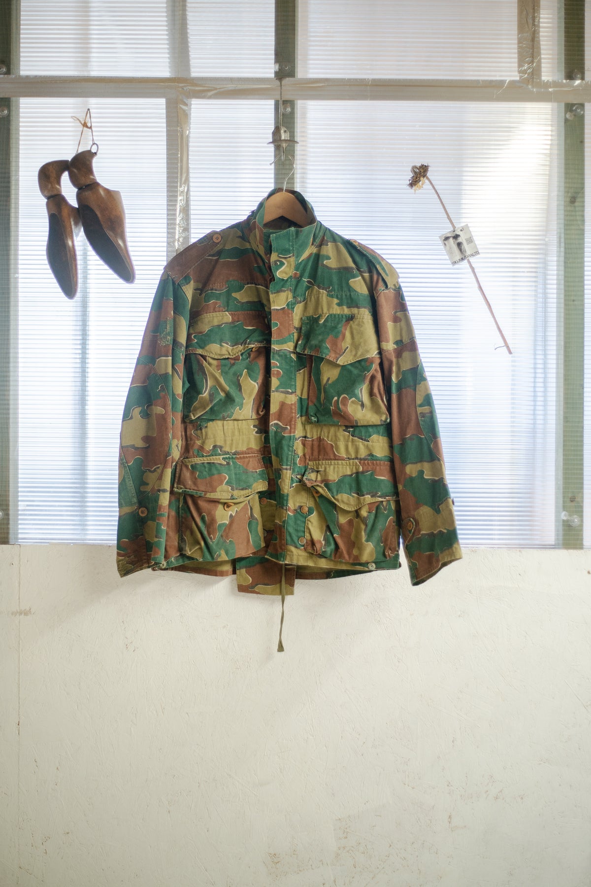 1958 Belgian Jigsaw Camo Para Tail Smock