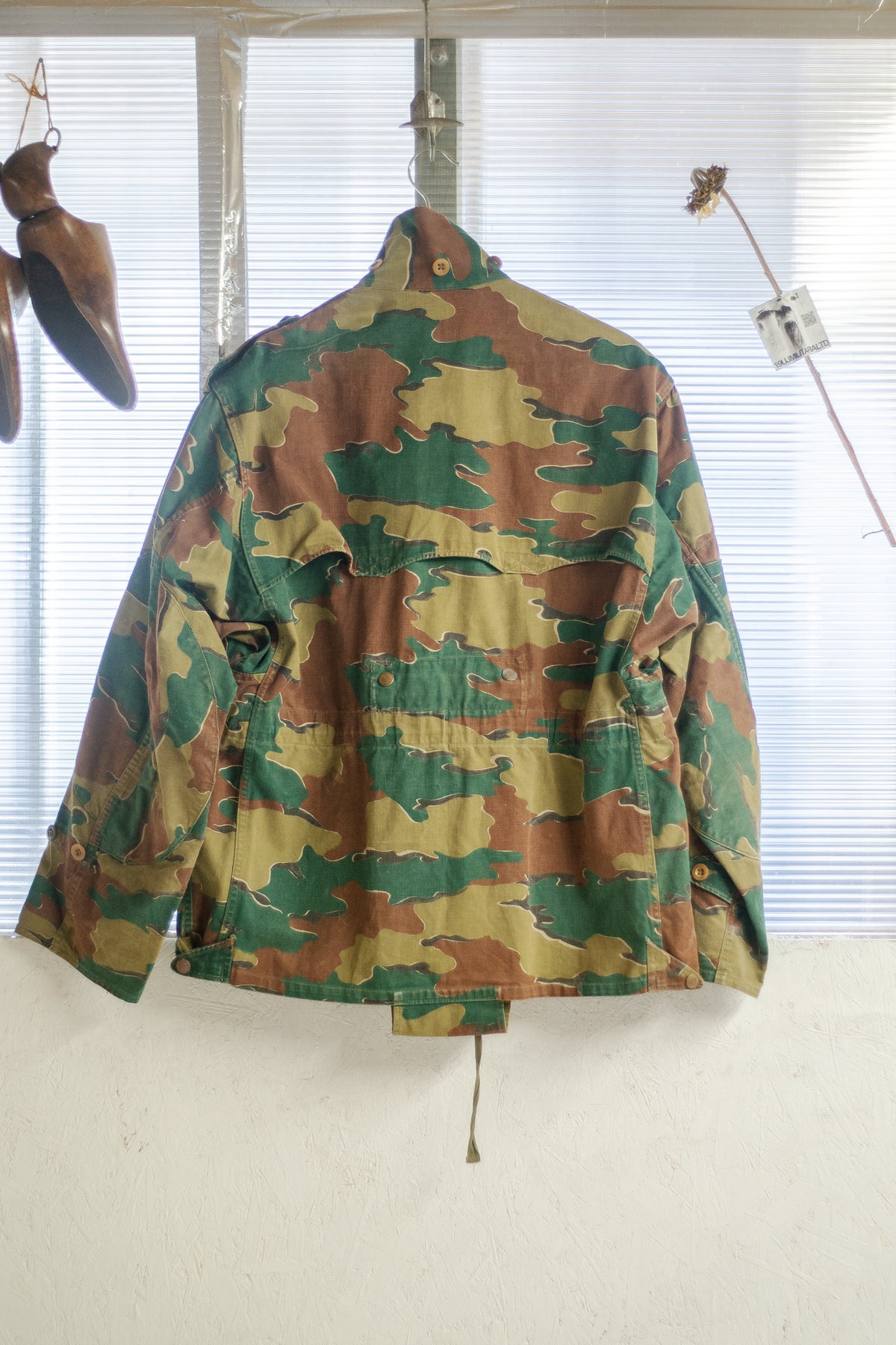 1958 Belgian Jigsaw Camo Para Tail Smock