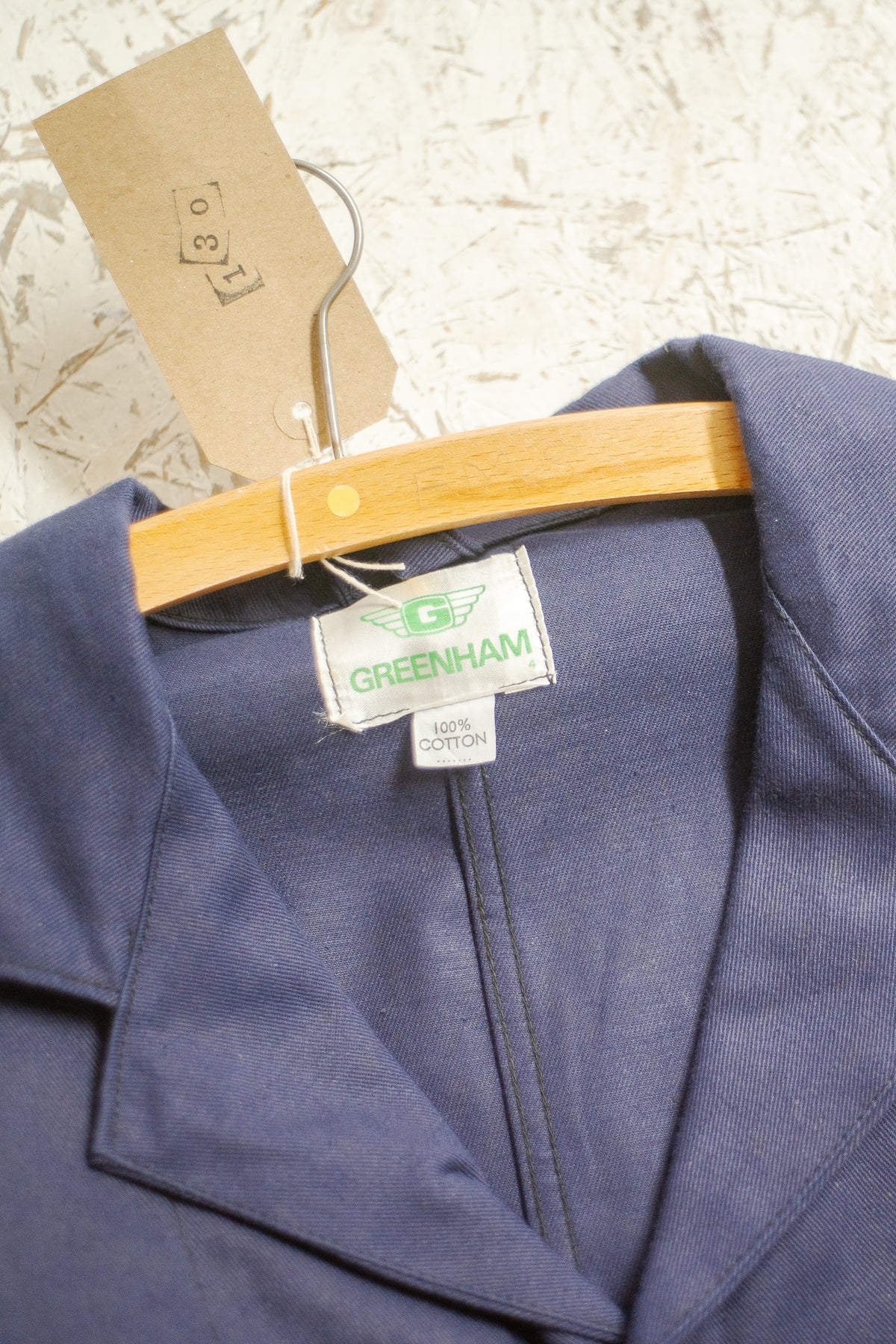British 1960s Deadstock Workwear Cotton Drill Jacket