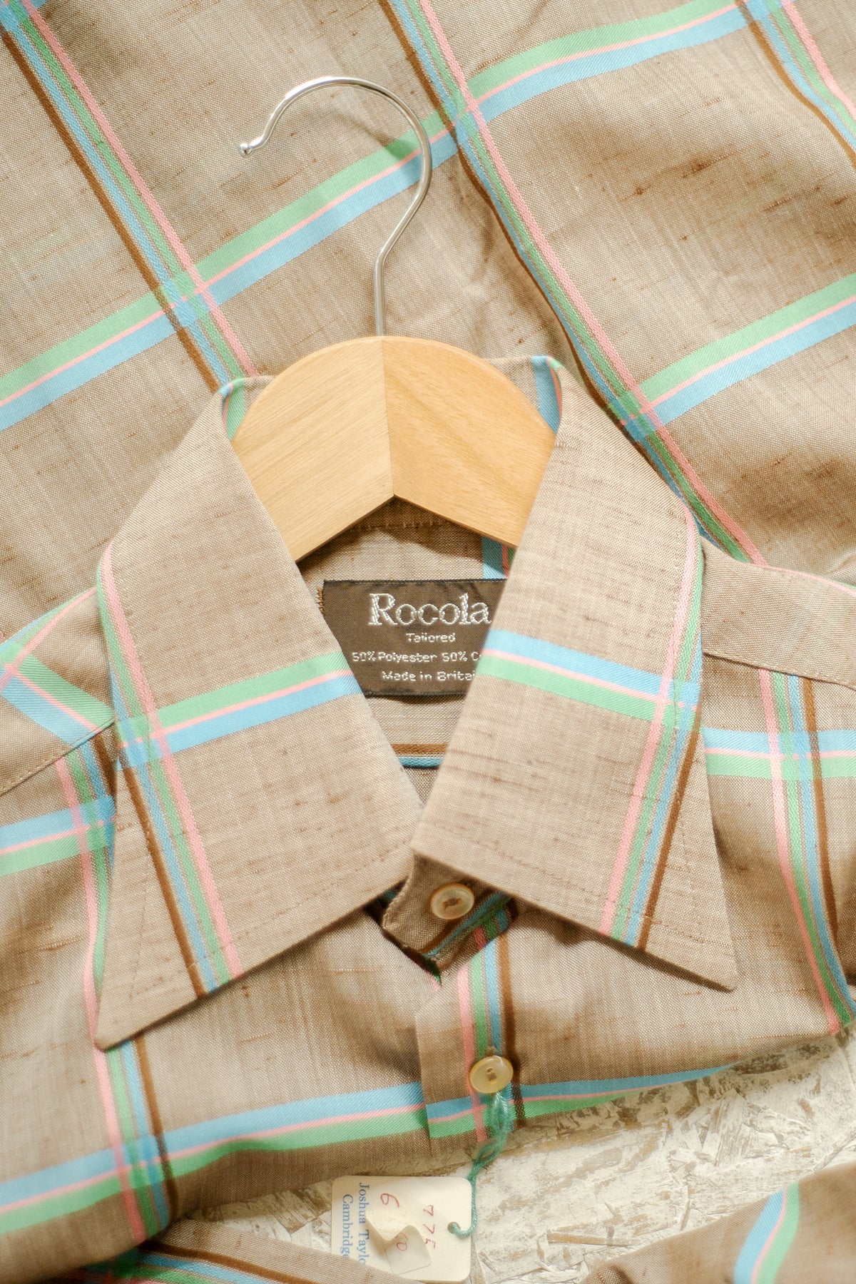 NOS 1970s Dagger Collar Shirt By Rocola