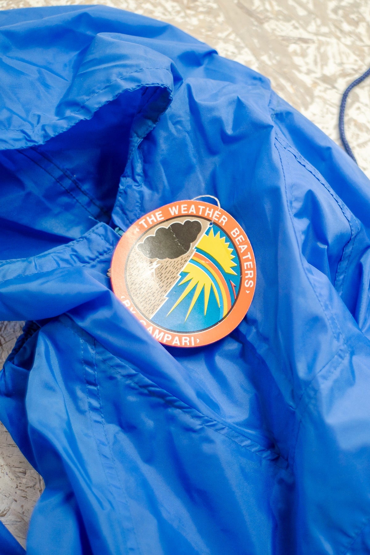 NOS 1980s Packaway Windbreaker By "Weather Beaters"